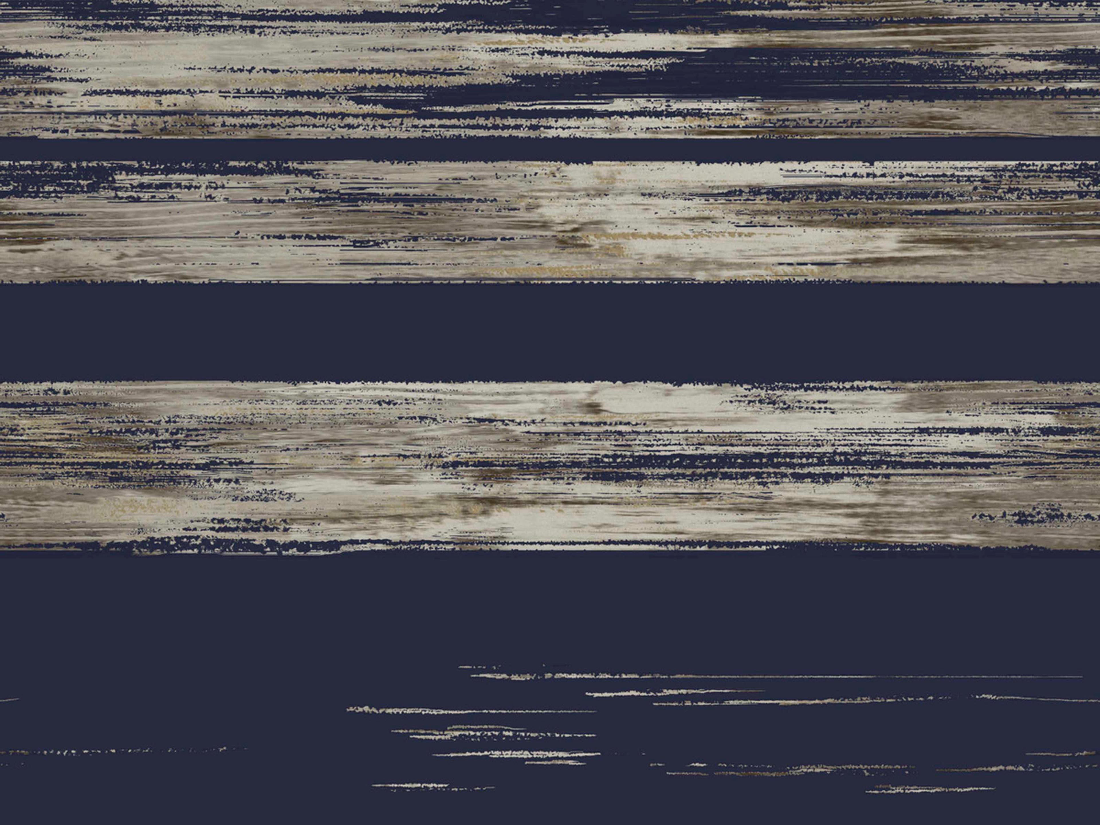York Wallcoverings Ronald Redding 24 Karat Navy Horizontal Dry Brush Wallpaper