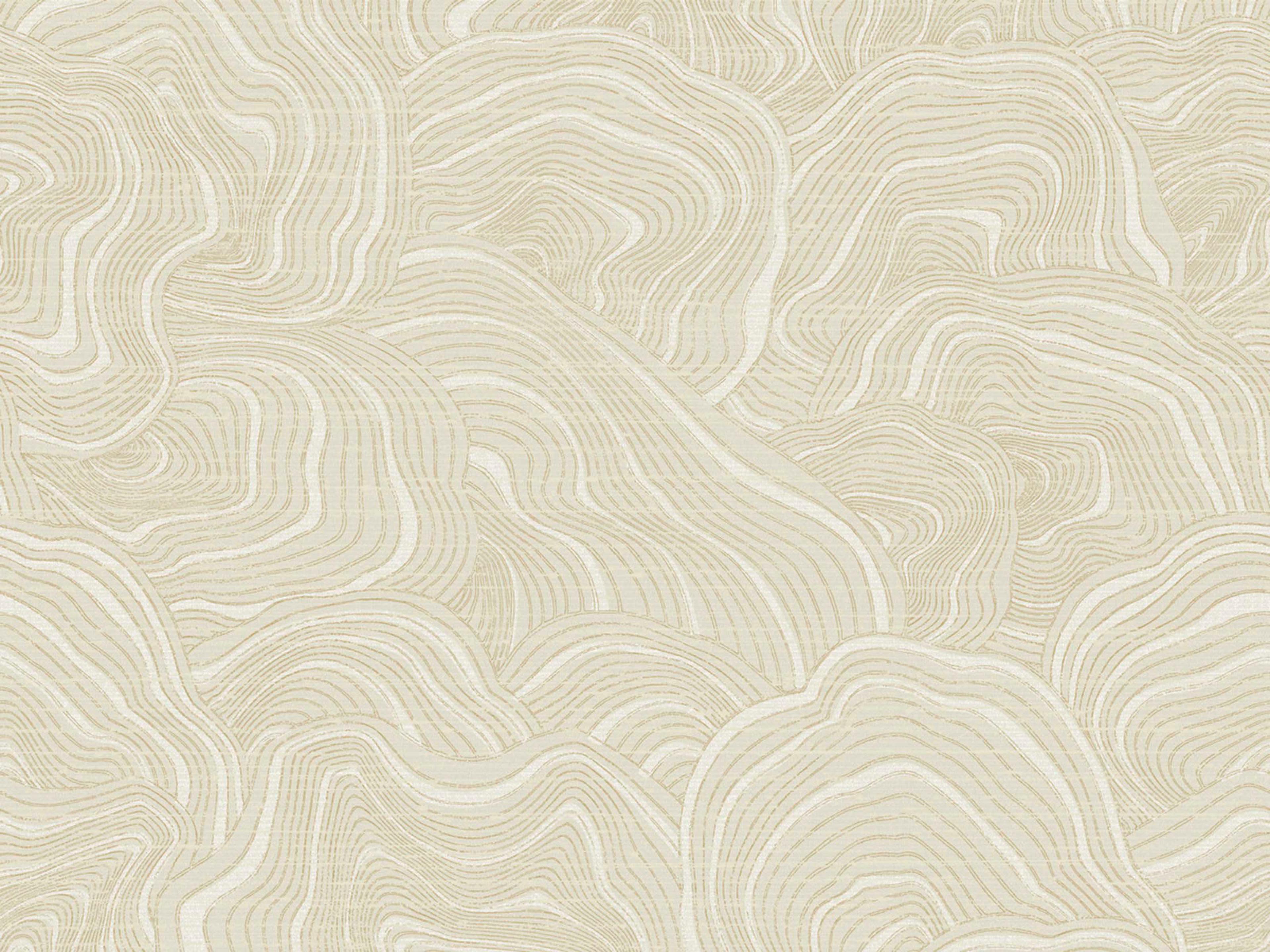 York Wallcoverings Ronald Redding 24 Karat Cream Geodes Wallpaper