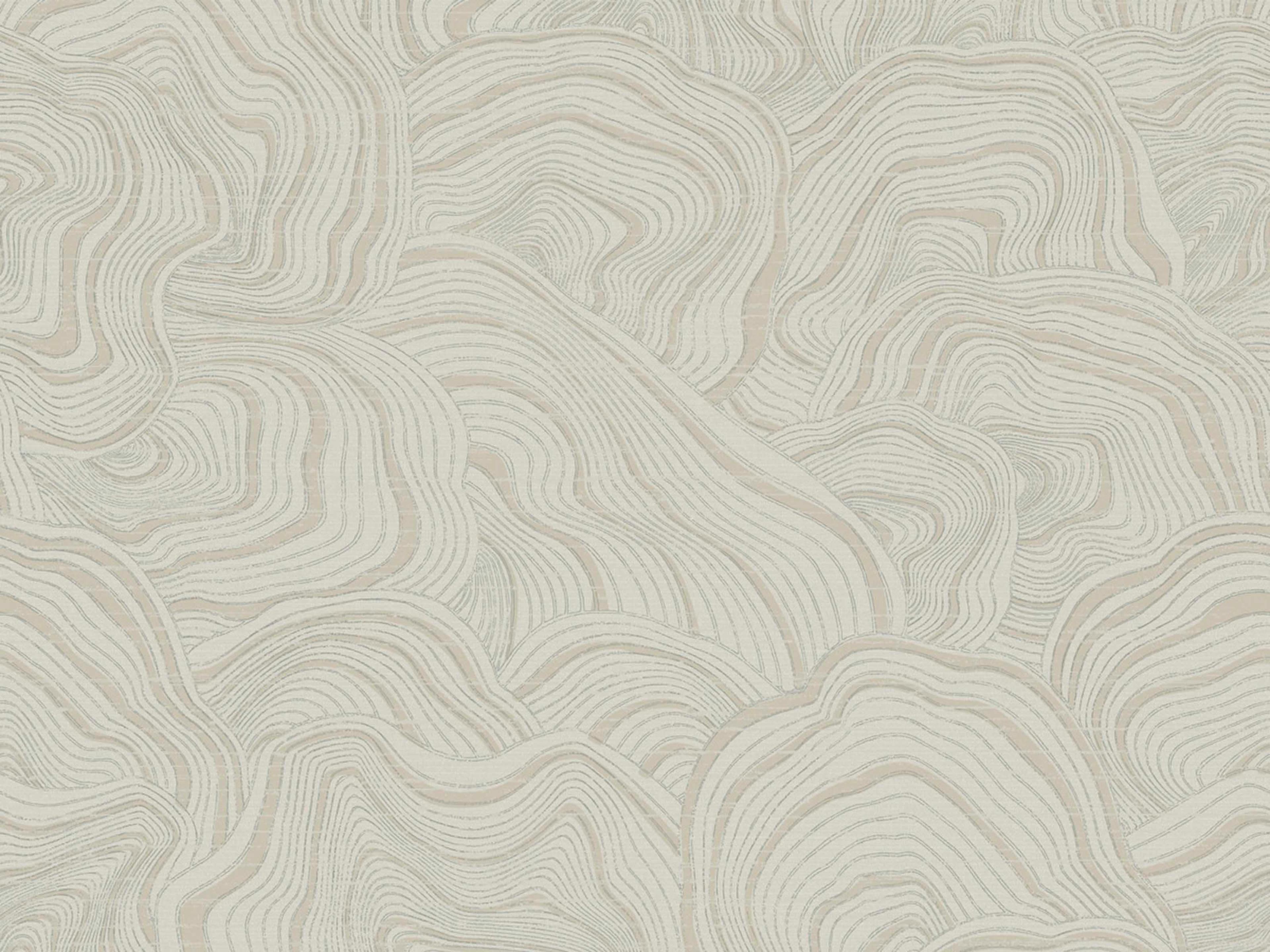 York Wallcoverings Ronald Redding 24 Karat Taupe Geodes Wallpaper