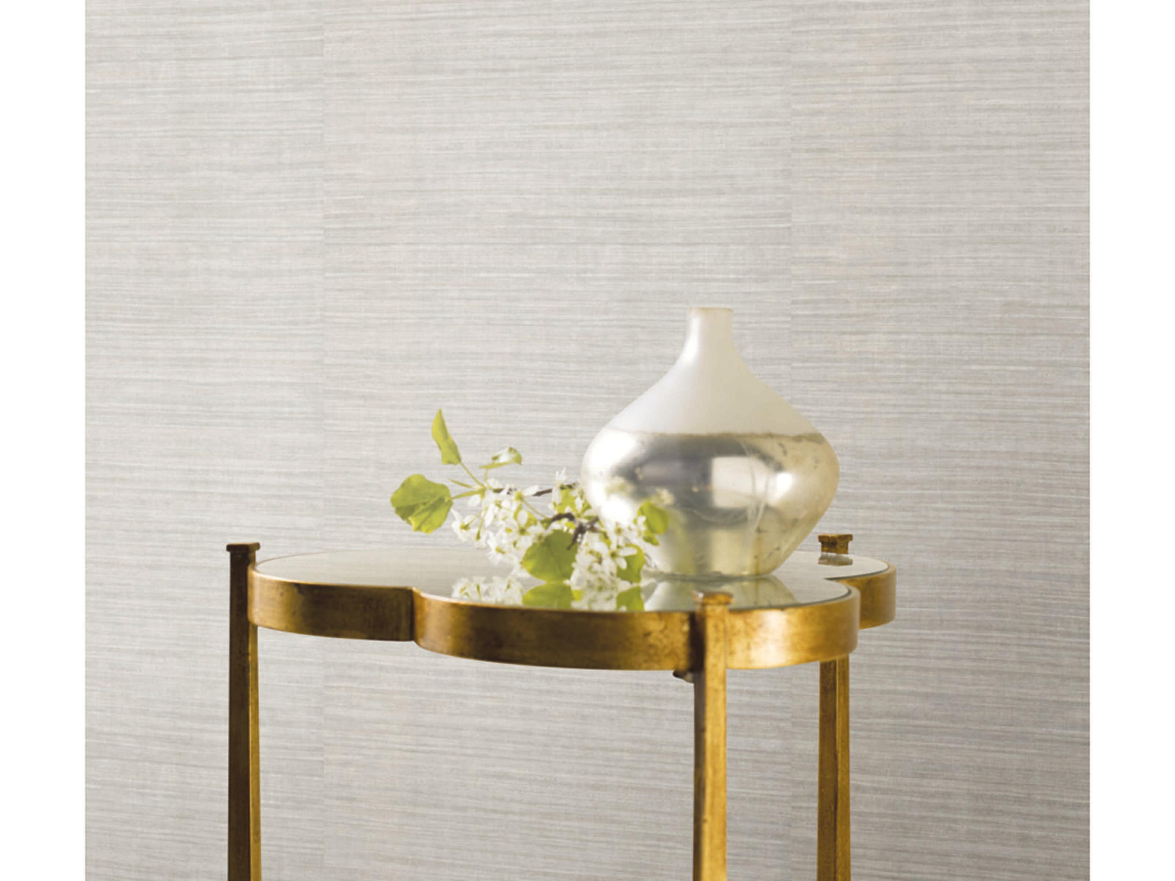 Ronald Redding 24 Karat Off White Silk Elegance Wallpaper