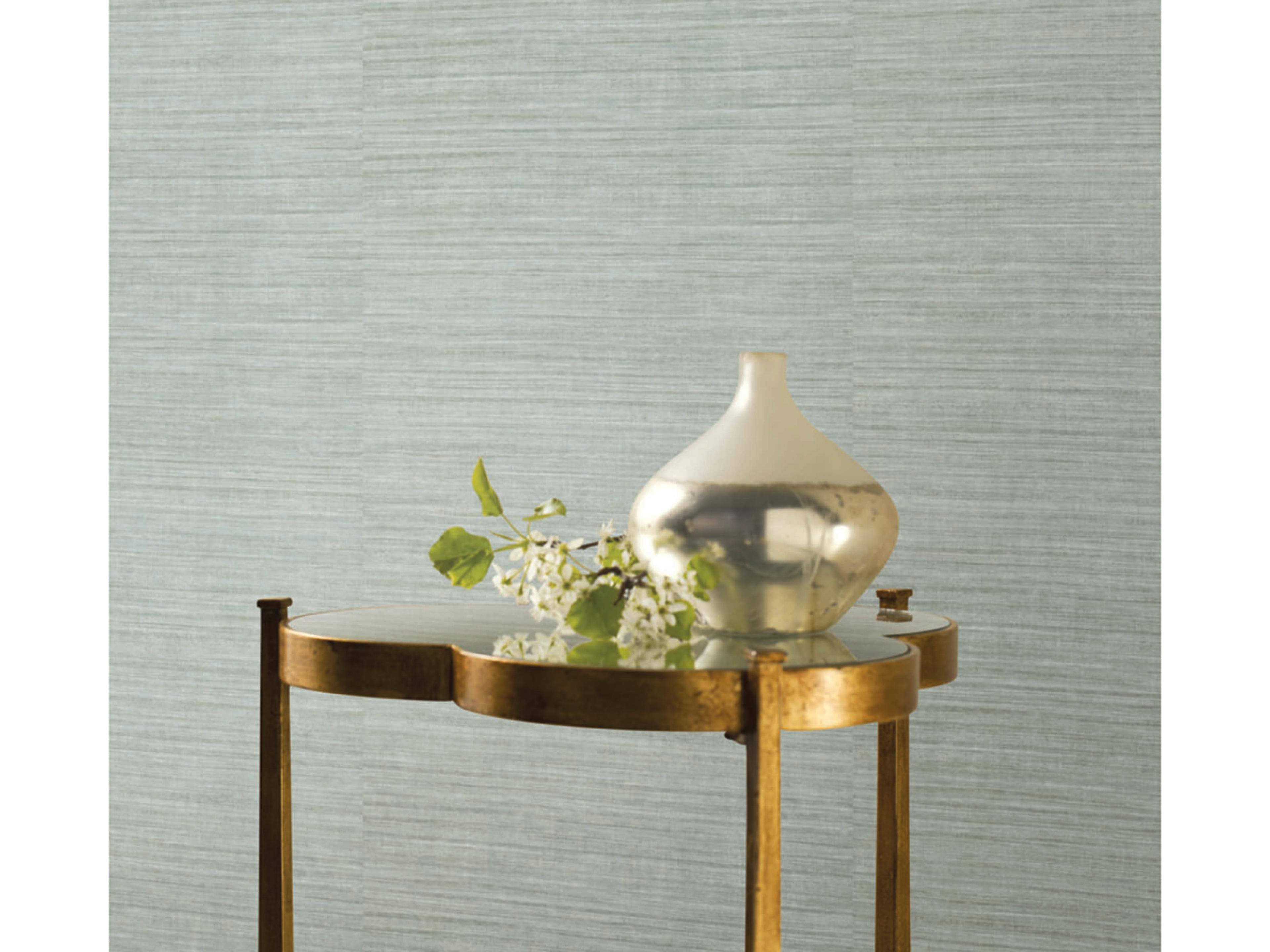 Ronald Redding 24 Karat Silk Elegance Grey Wallpaper