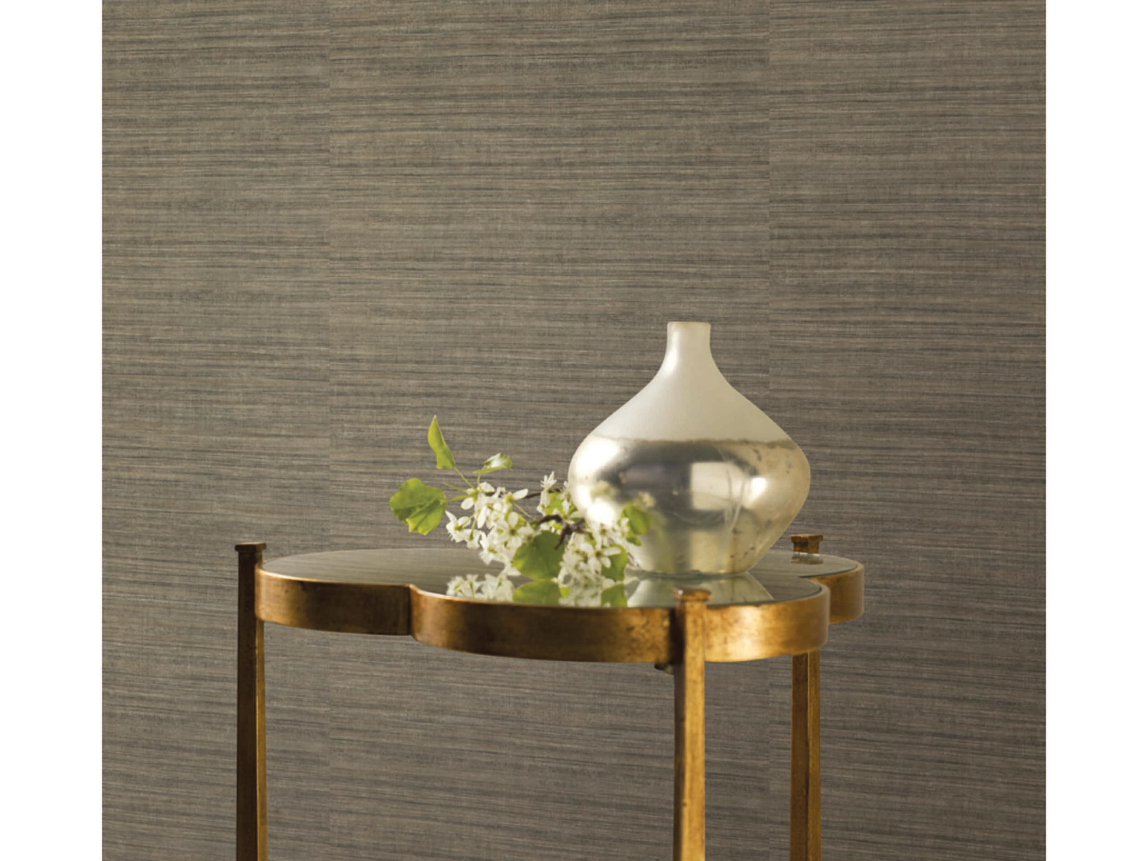 Ronald Redding 24 Karat Brown Black Silk Elegance Wallpaper