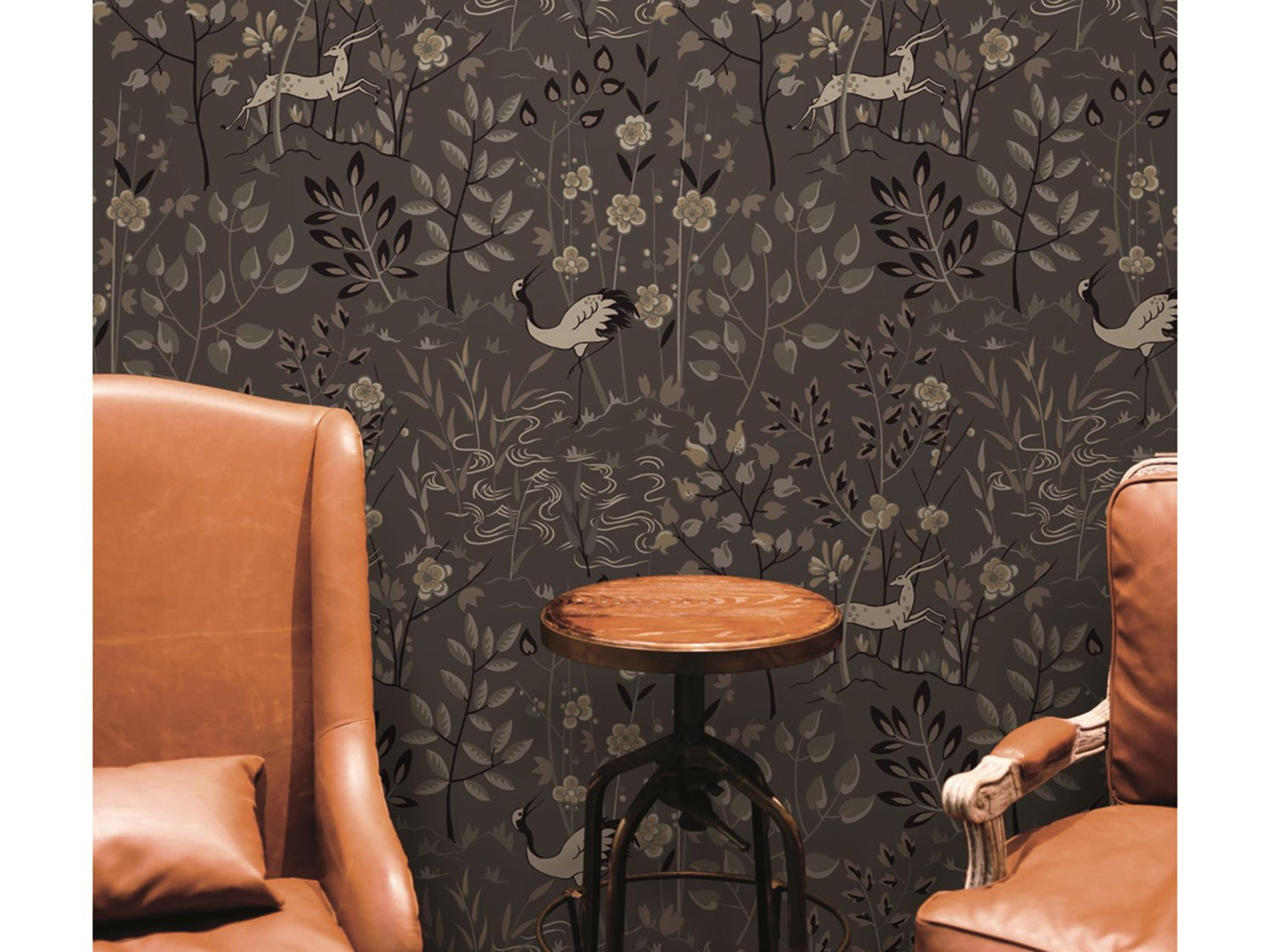 York Wallcoverings Ronald Redding Traveler Grey Aspen Wallpaper
