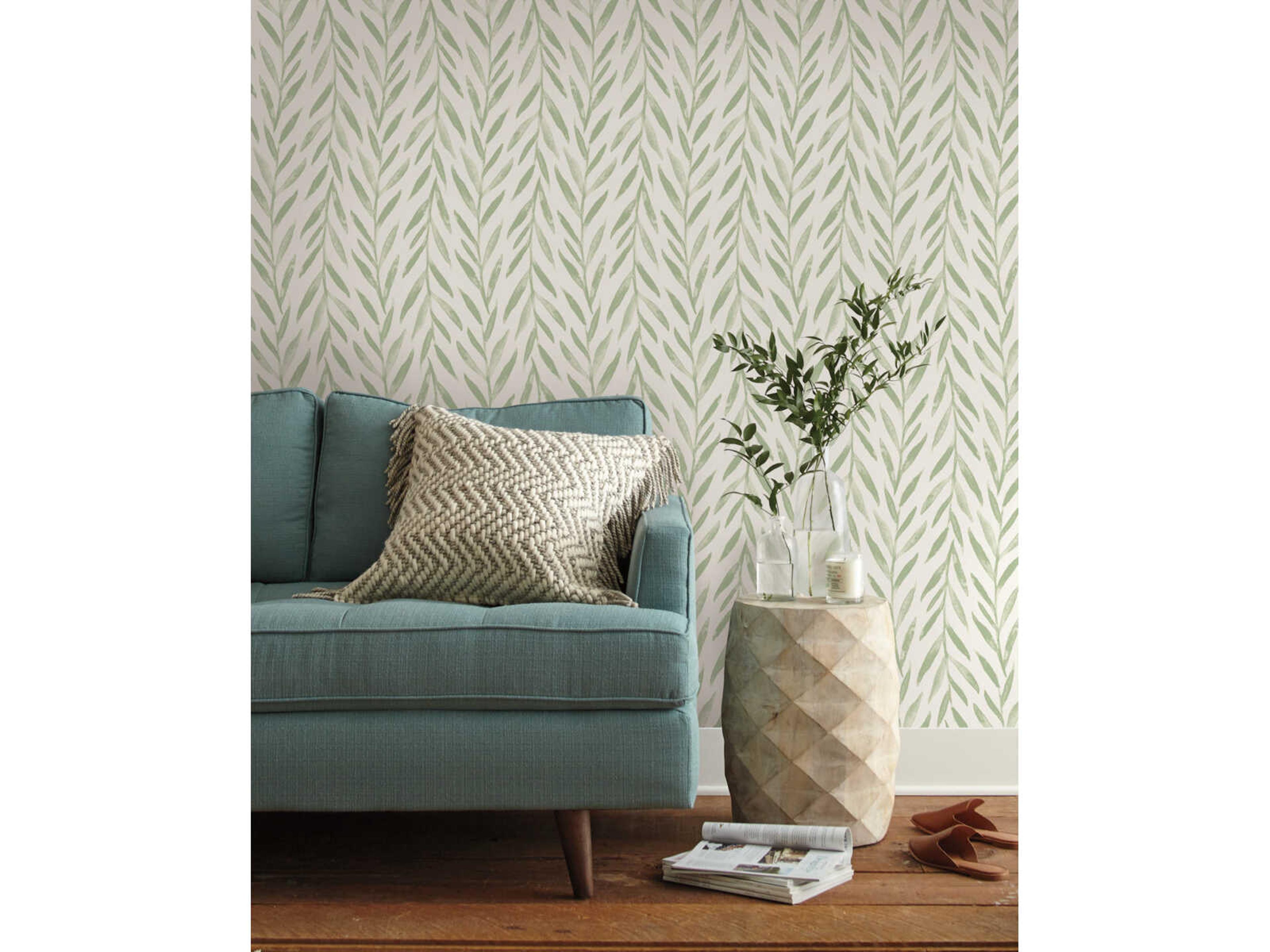 Magnolia Home Artful Prints & Patterns Green Willow Wallpaper