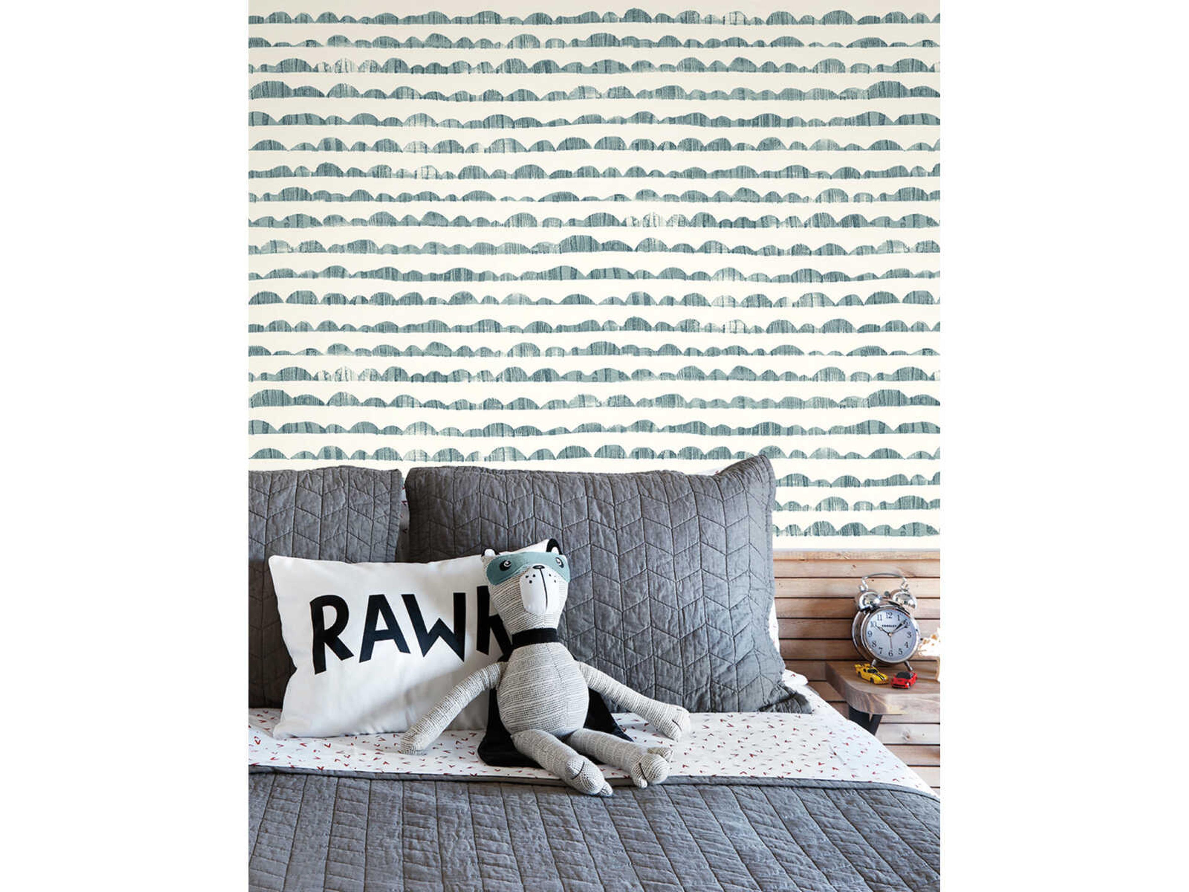 Magnolia Home Artful Prints & Patterns Blue Hill & Horizon Wallpaper