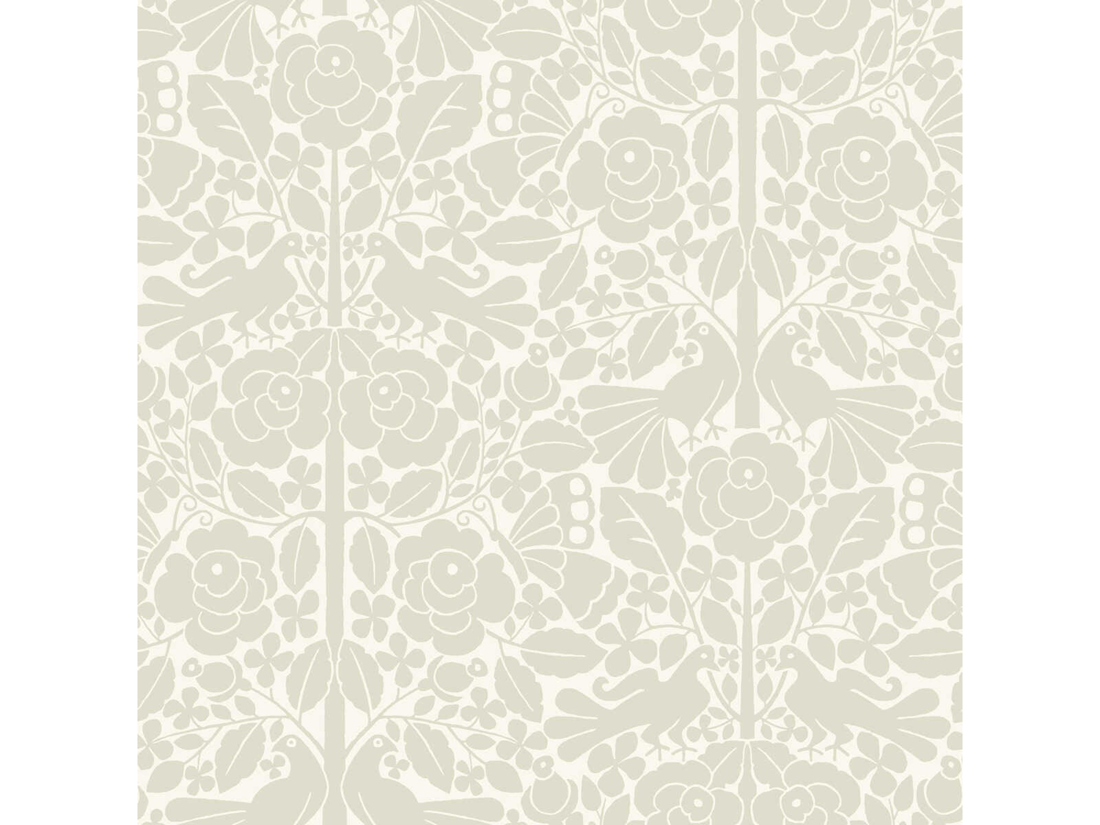 York Wallcoverings Magnolia Home Artful Prints & Patterns Beige Fairy Tales Wallpaper