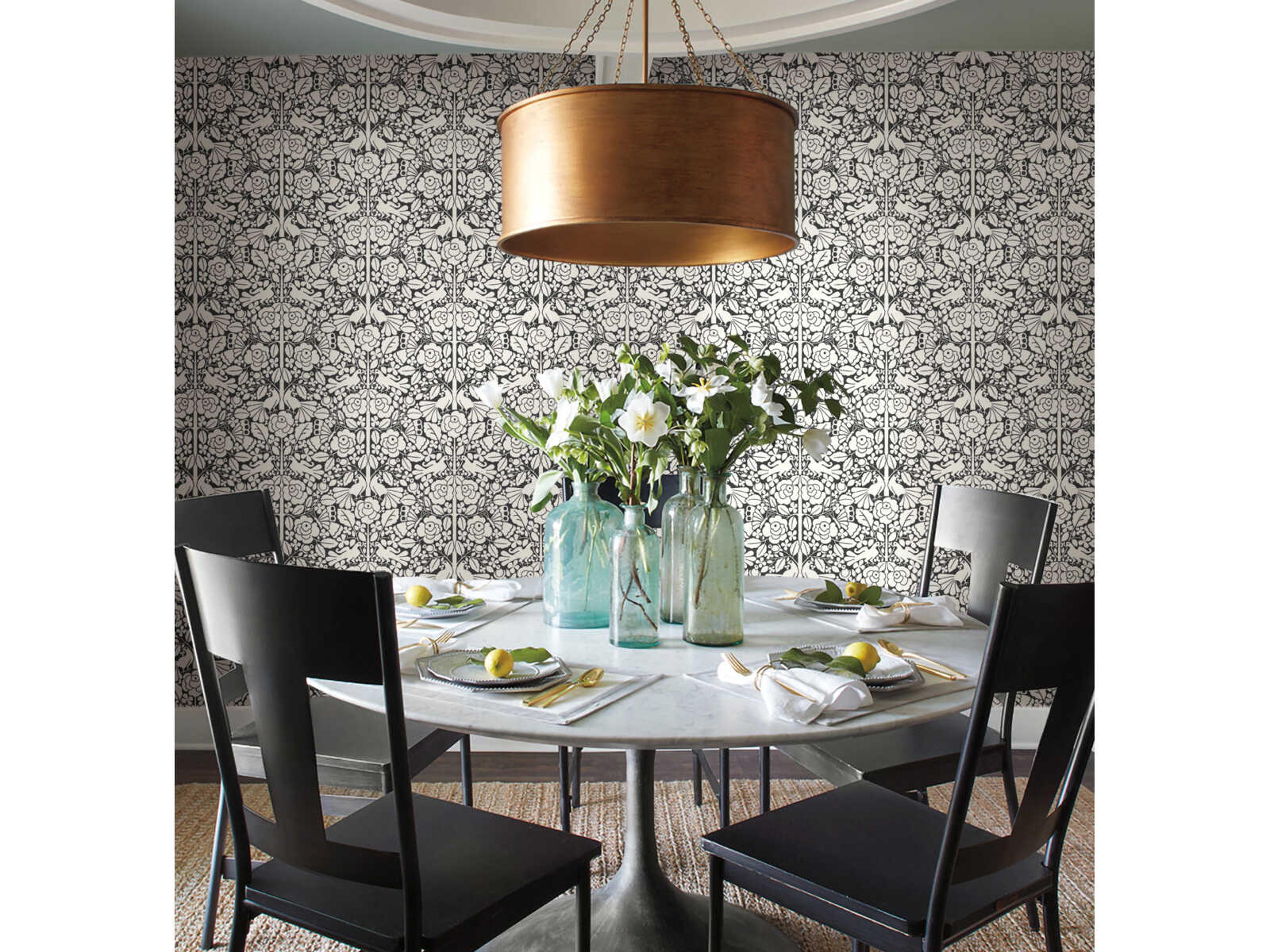 Magnolia Home Artful Prints & Patterns Black Fairy Tales Wallpaper
