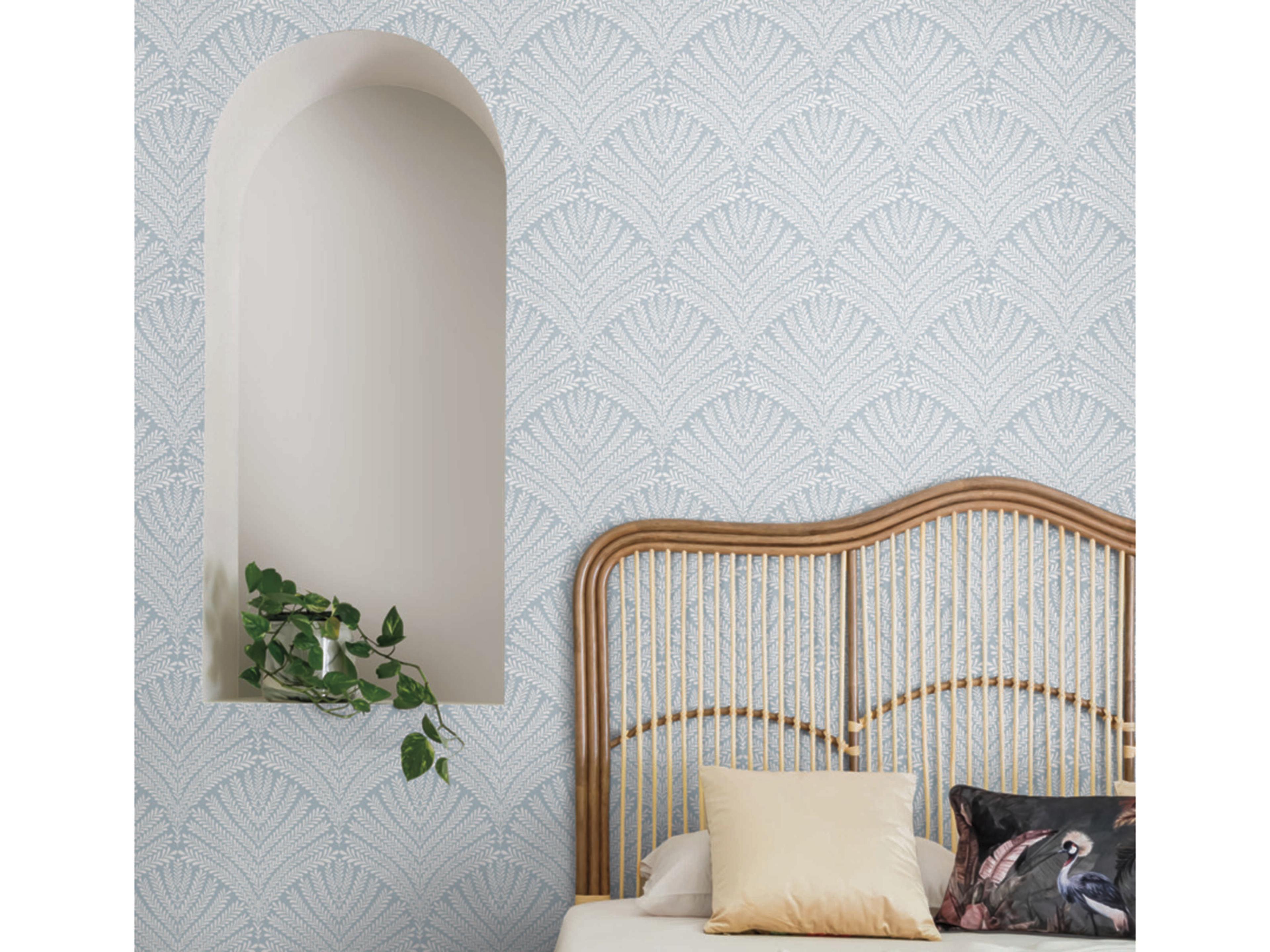 York Wallcoverings Mediterranean Blue White Beachcomber Wallpaper