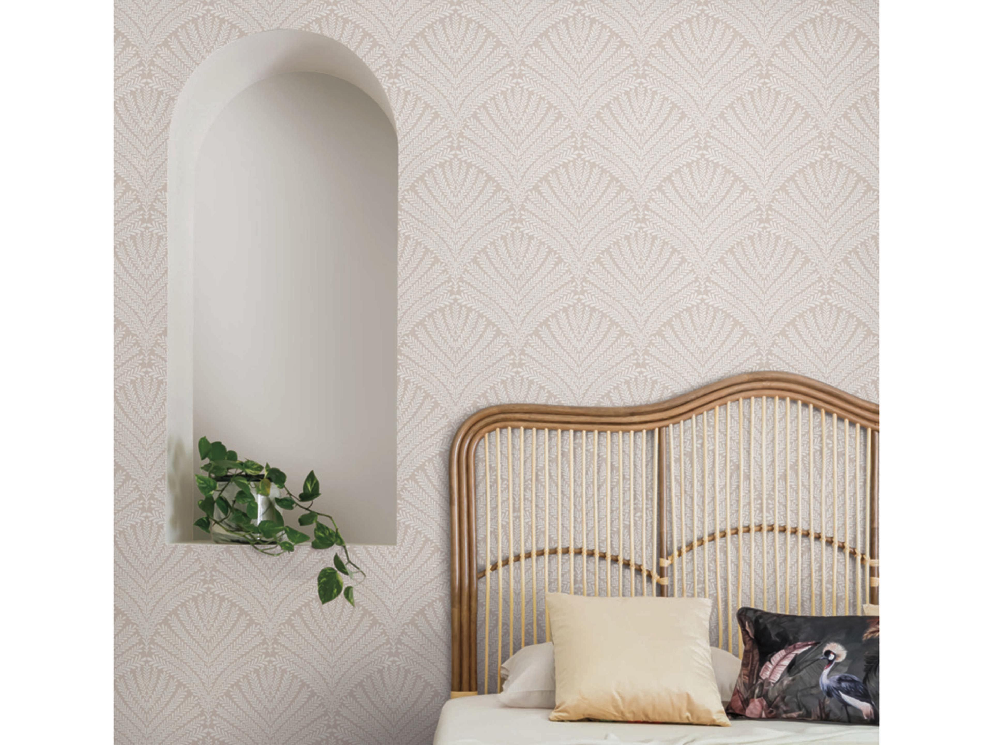 York Wallcoverings Mediterranean Light Pink Cream Beachcomber Wallpaper