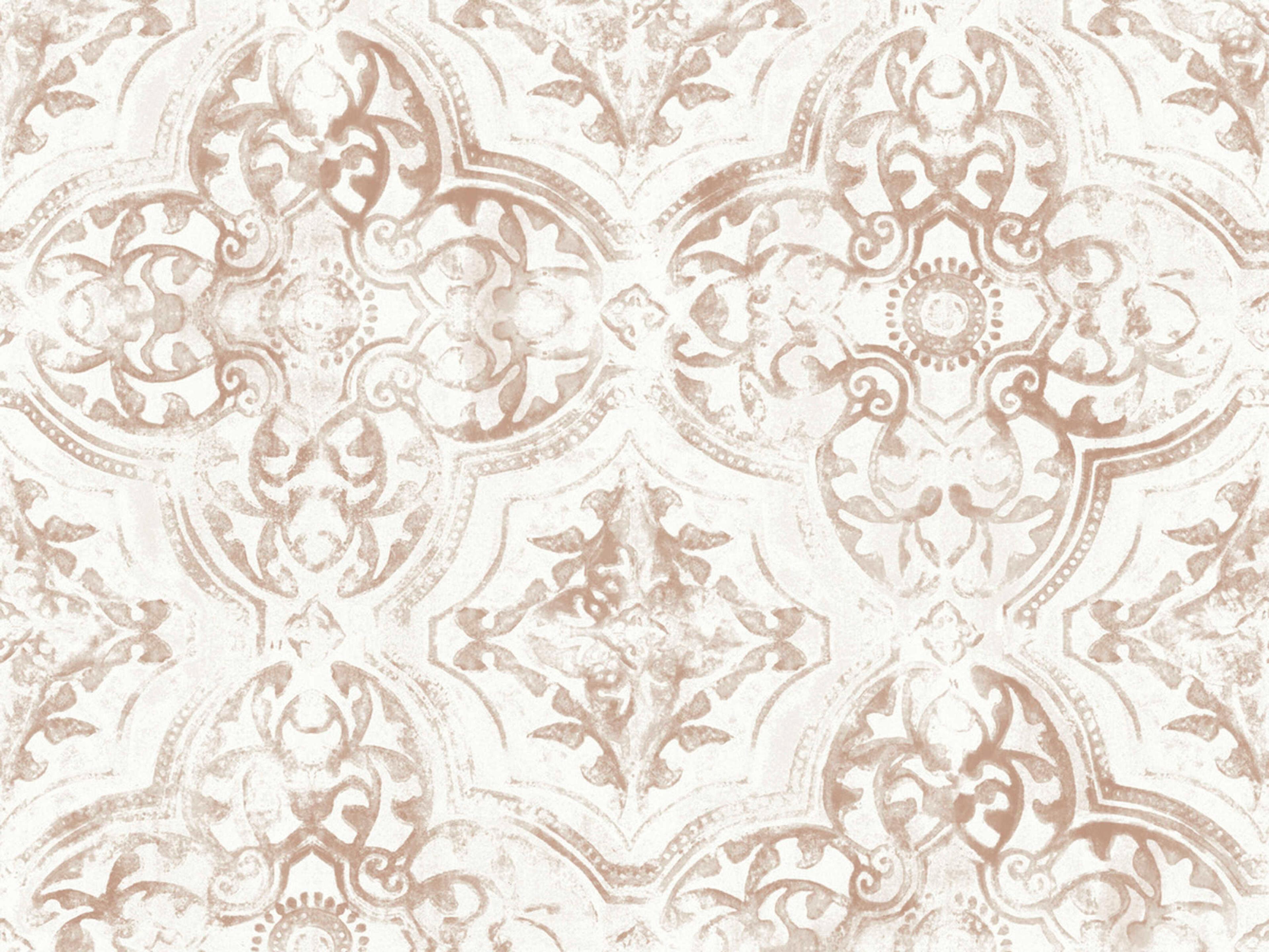 York Wallcoverings Mediterranean Off White Tan Quartet Wallpaper
