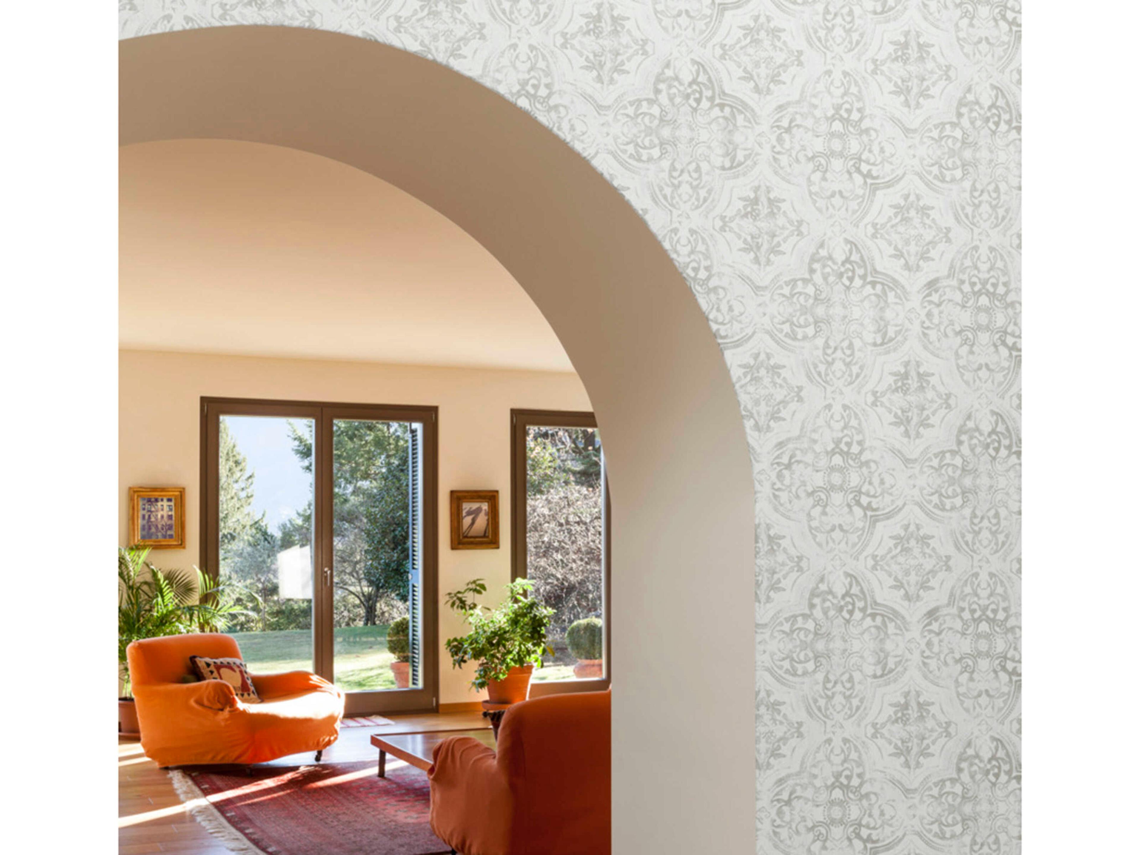 York Wallcoverings Mediterranean White Neutral Quartet Wallpaper