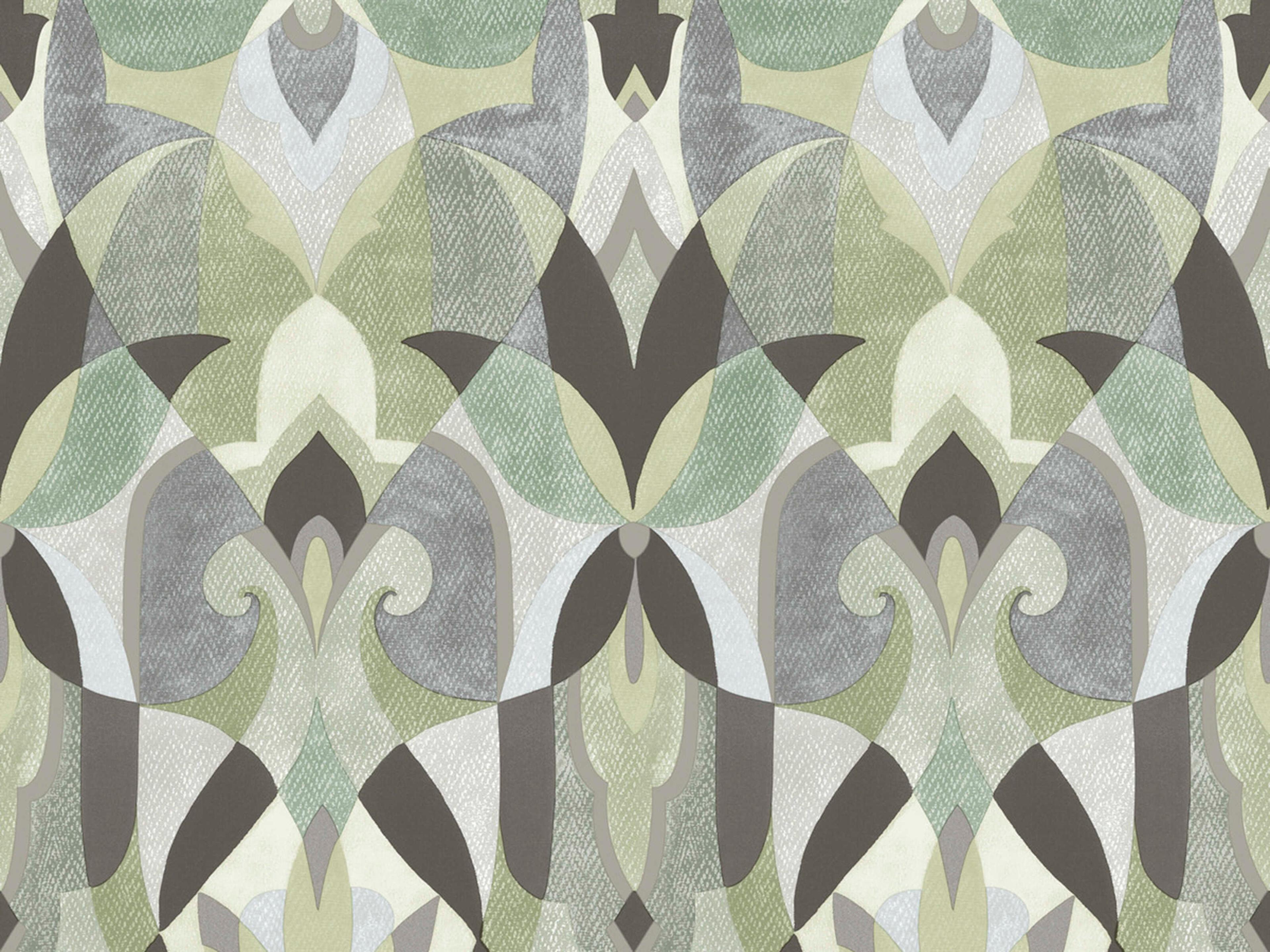 York Wallcoverings Mediterranean Green Malta Wallpaper