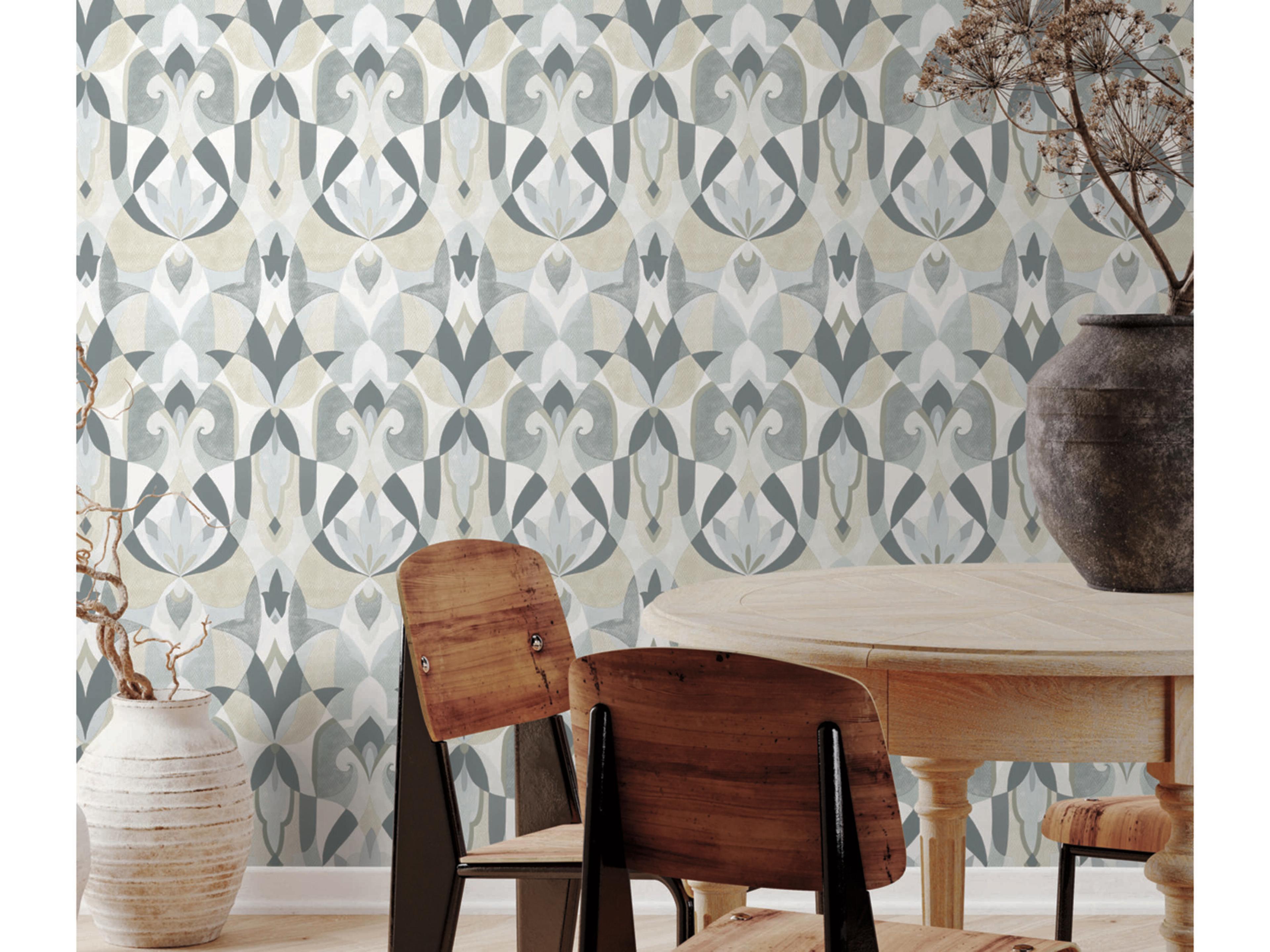 York Wallcoverings Mediterranean Neutral Malta Wallpaper