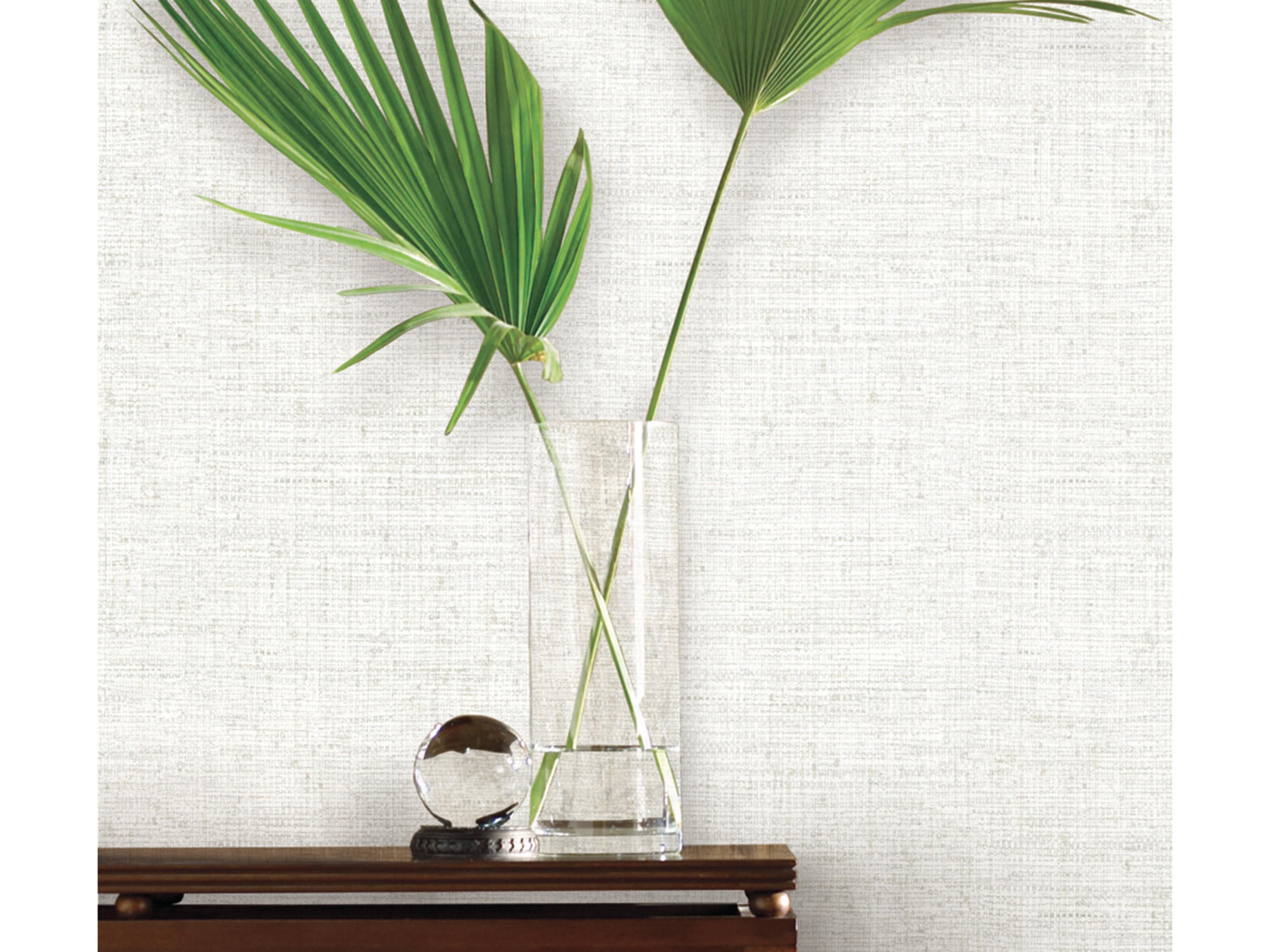 Mediterranean Off White Papyrus Weave Wallpaper