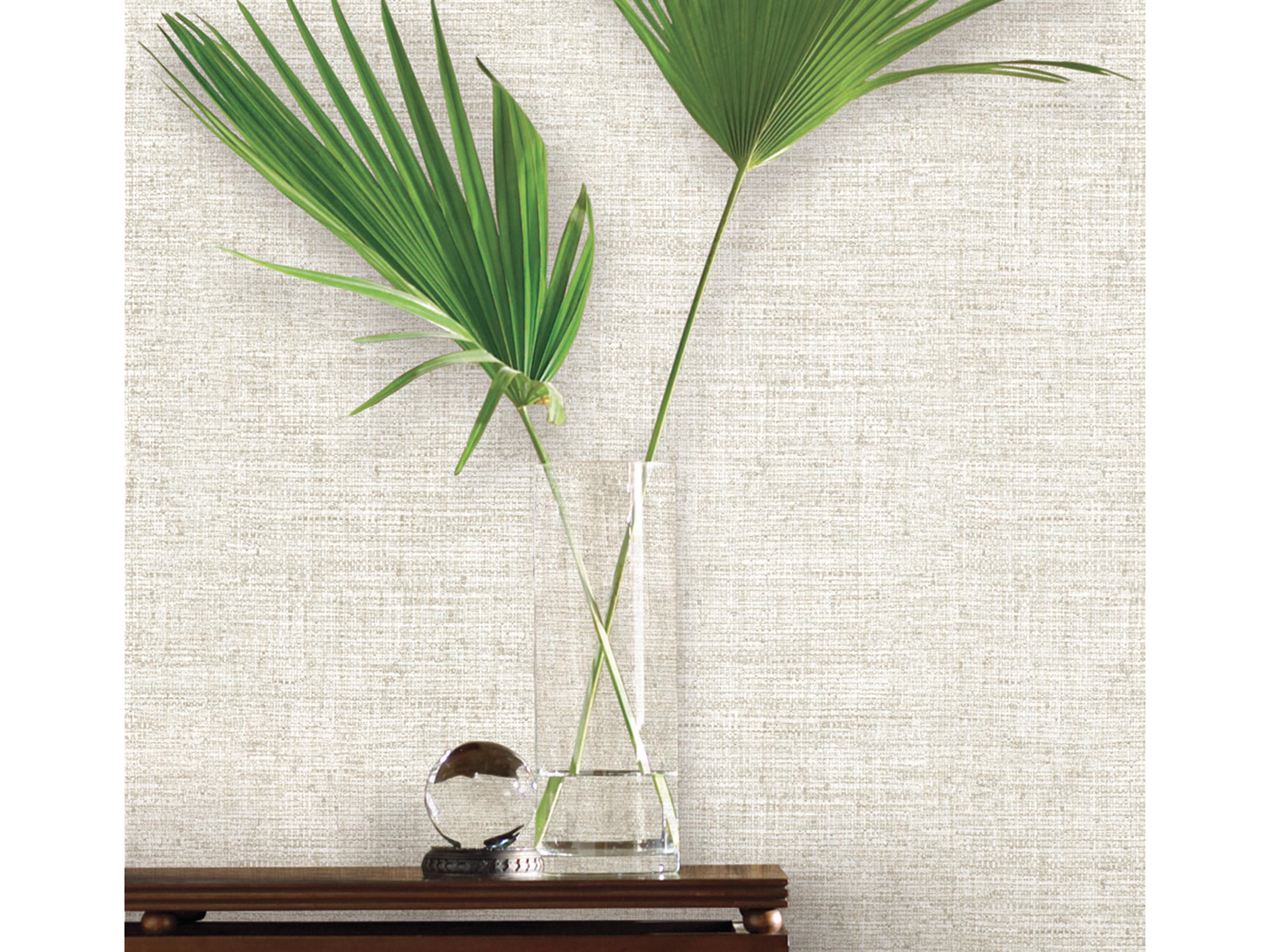 York Wallcoverings Mediterranean White Papyrus Weave Wallpaper