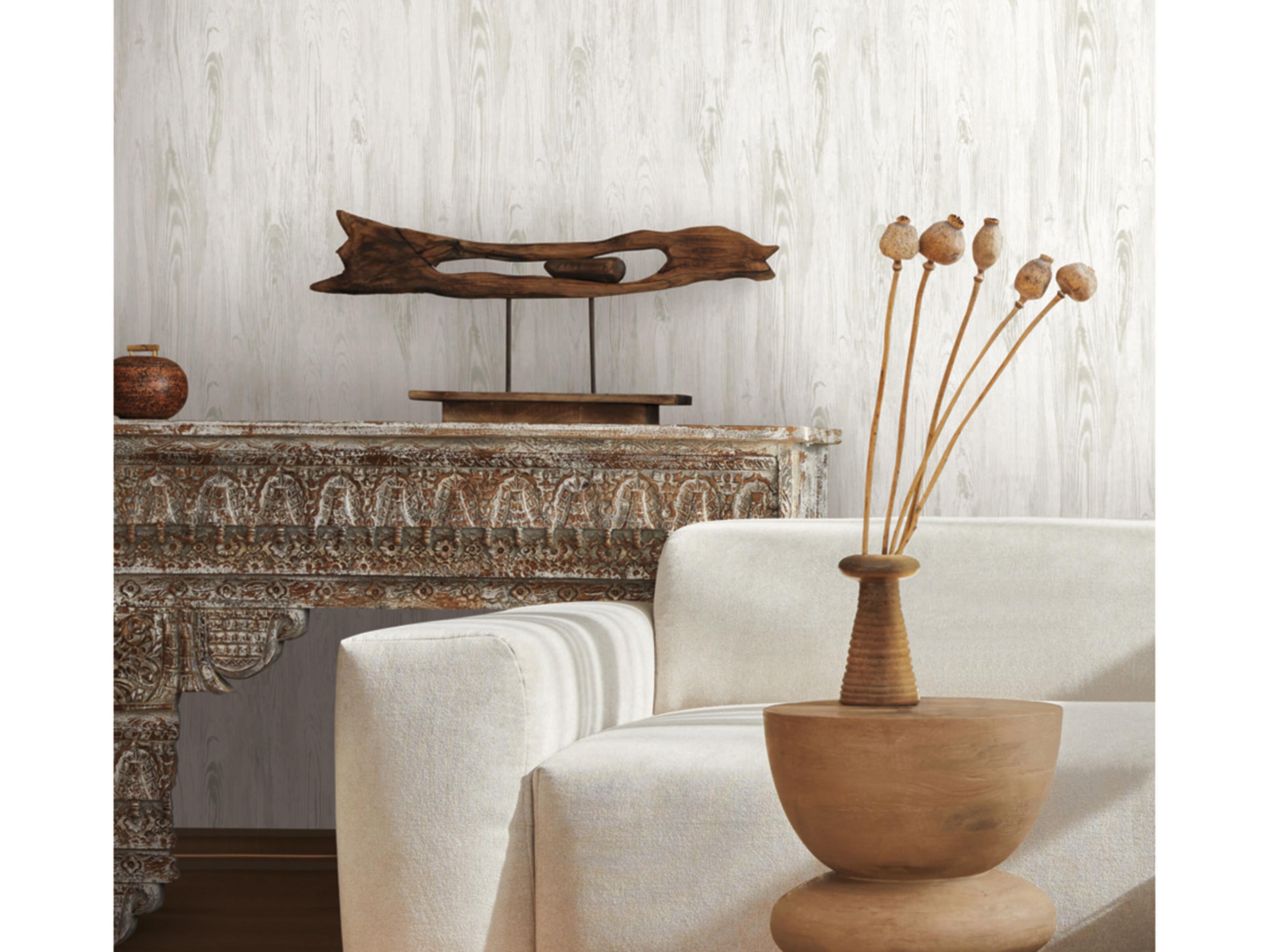 Mediterranean White Rusticano Wallpaper