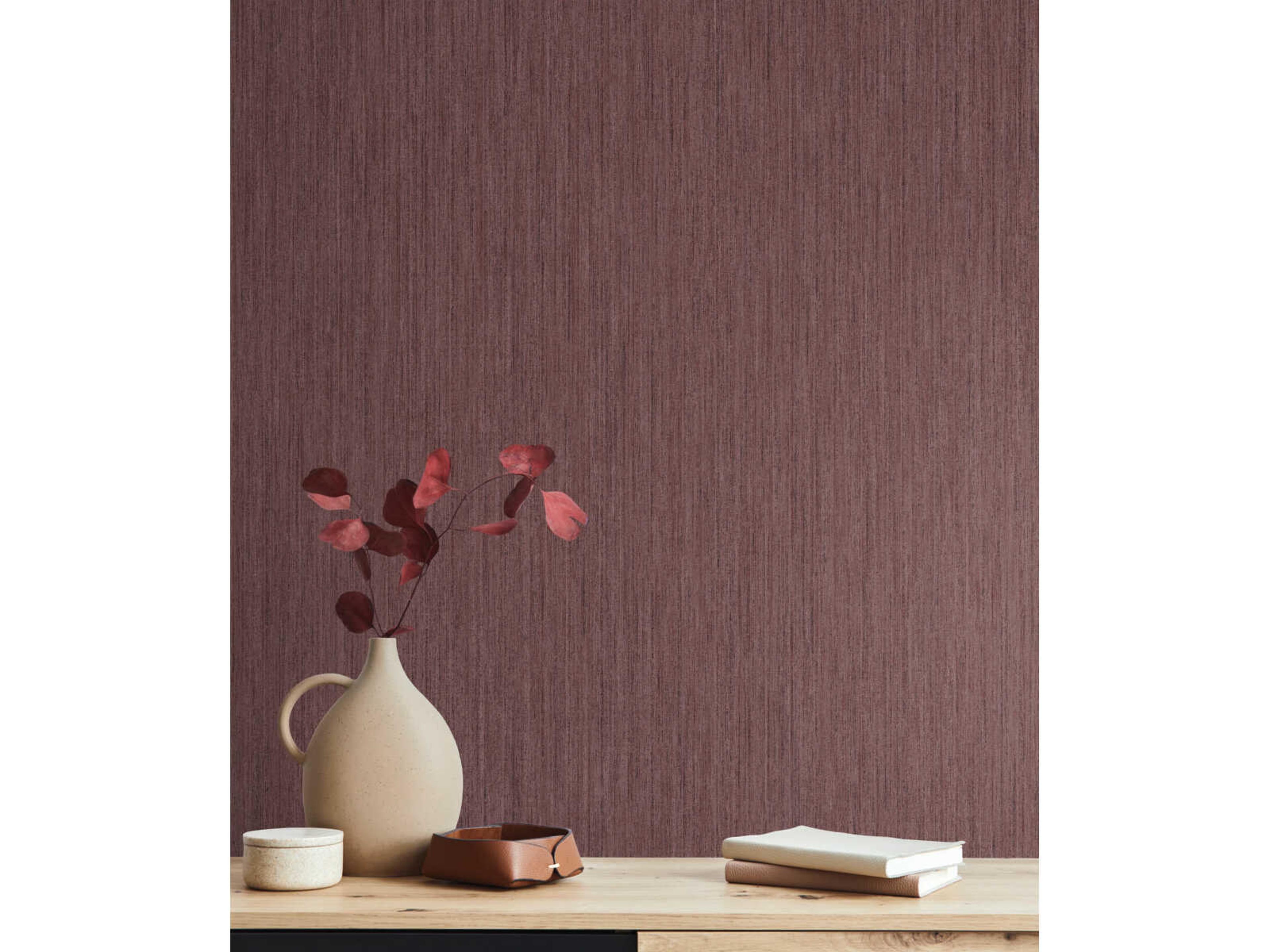 York Wallcoverings Natural Digest Red Smooth as Silk Wallpaper