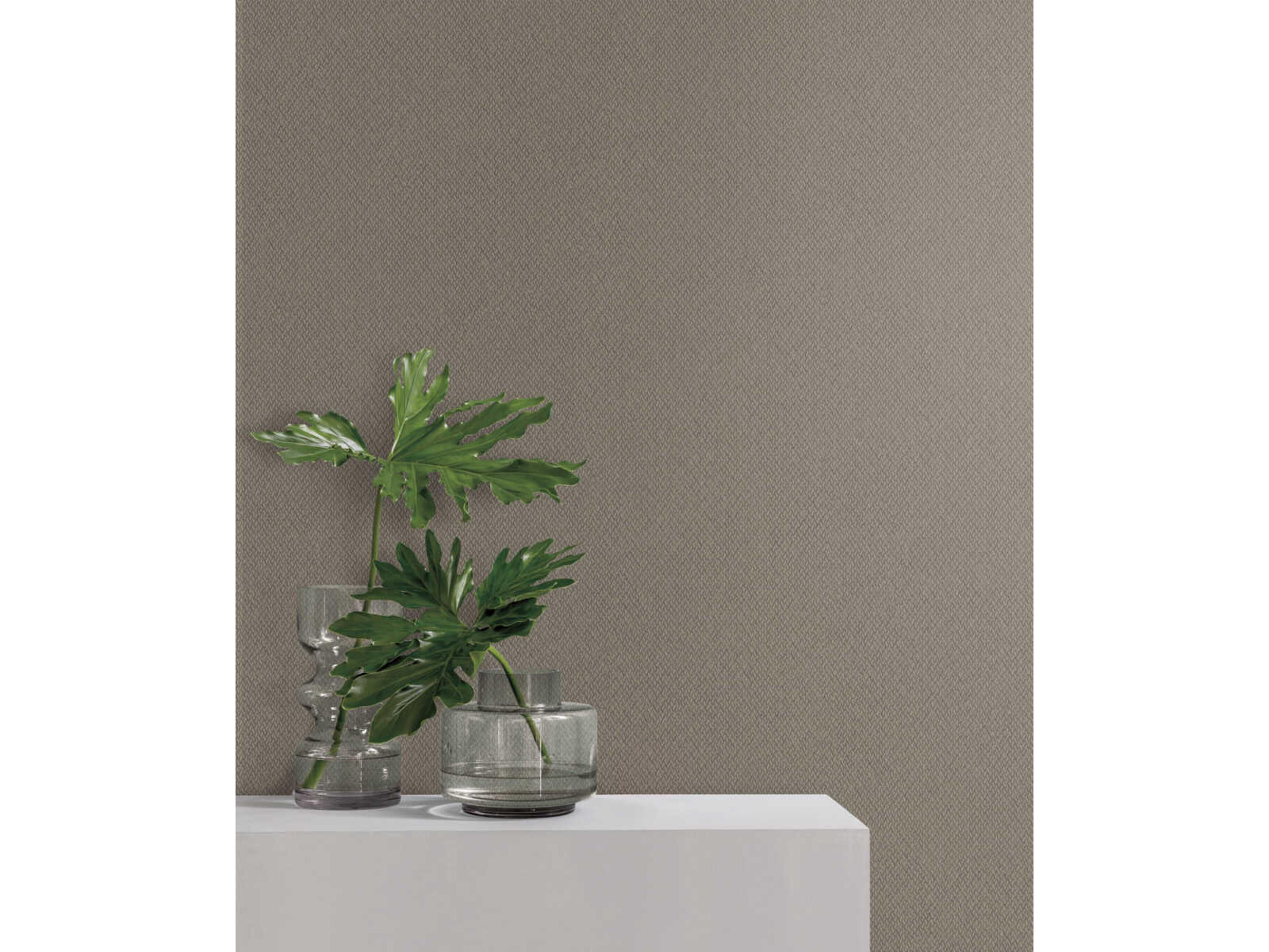 York Wallcoverings Natural Digest Brown Give Take Wallpaper