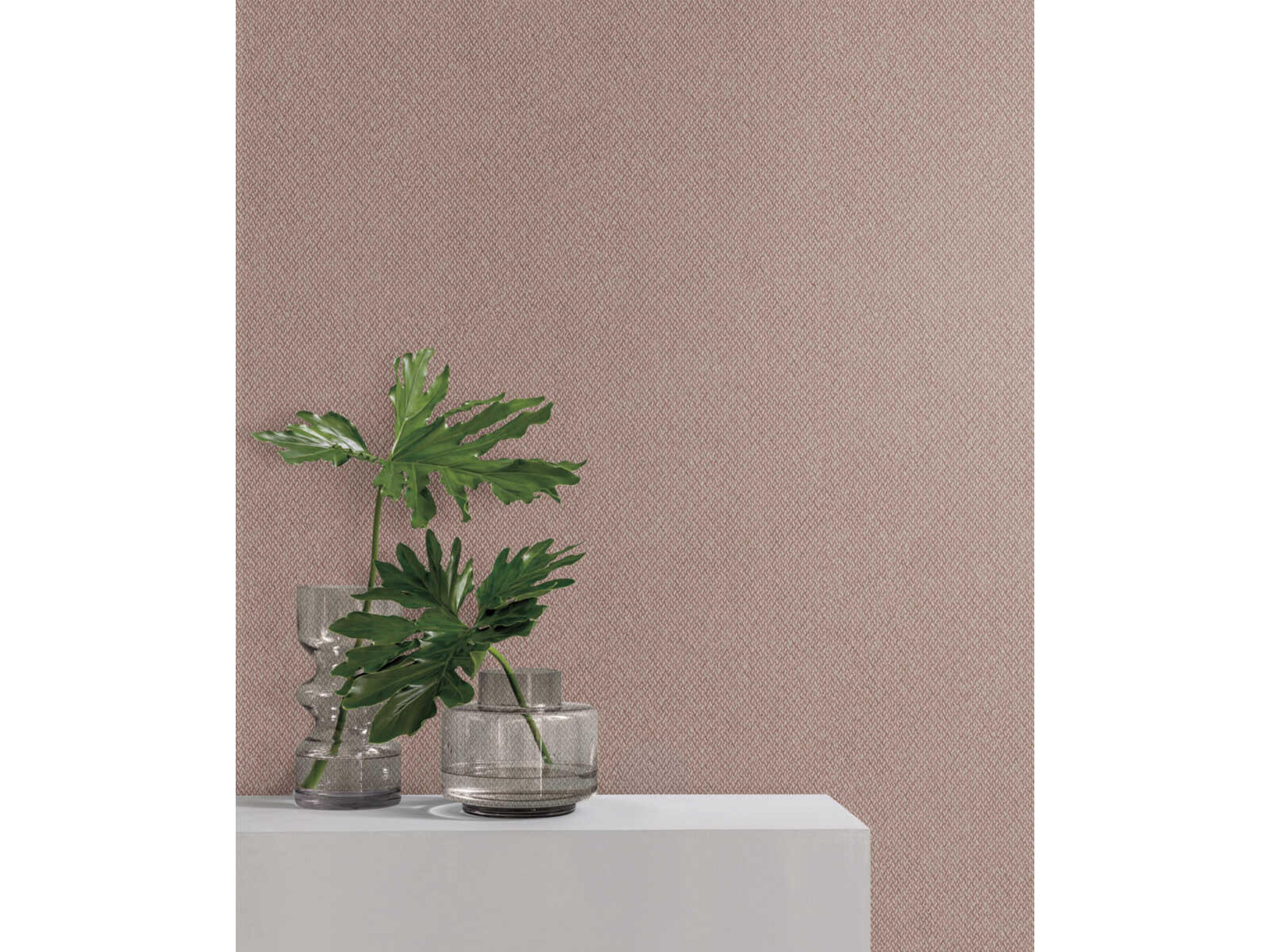 York Wallcoverings Natural Digest Red Brown Give Take Wallpaper