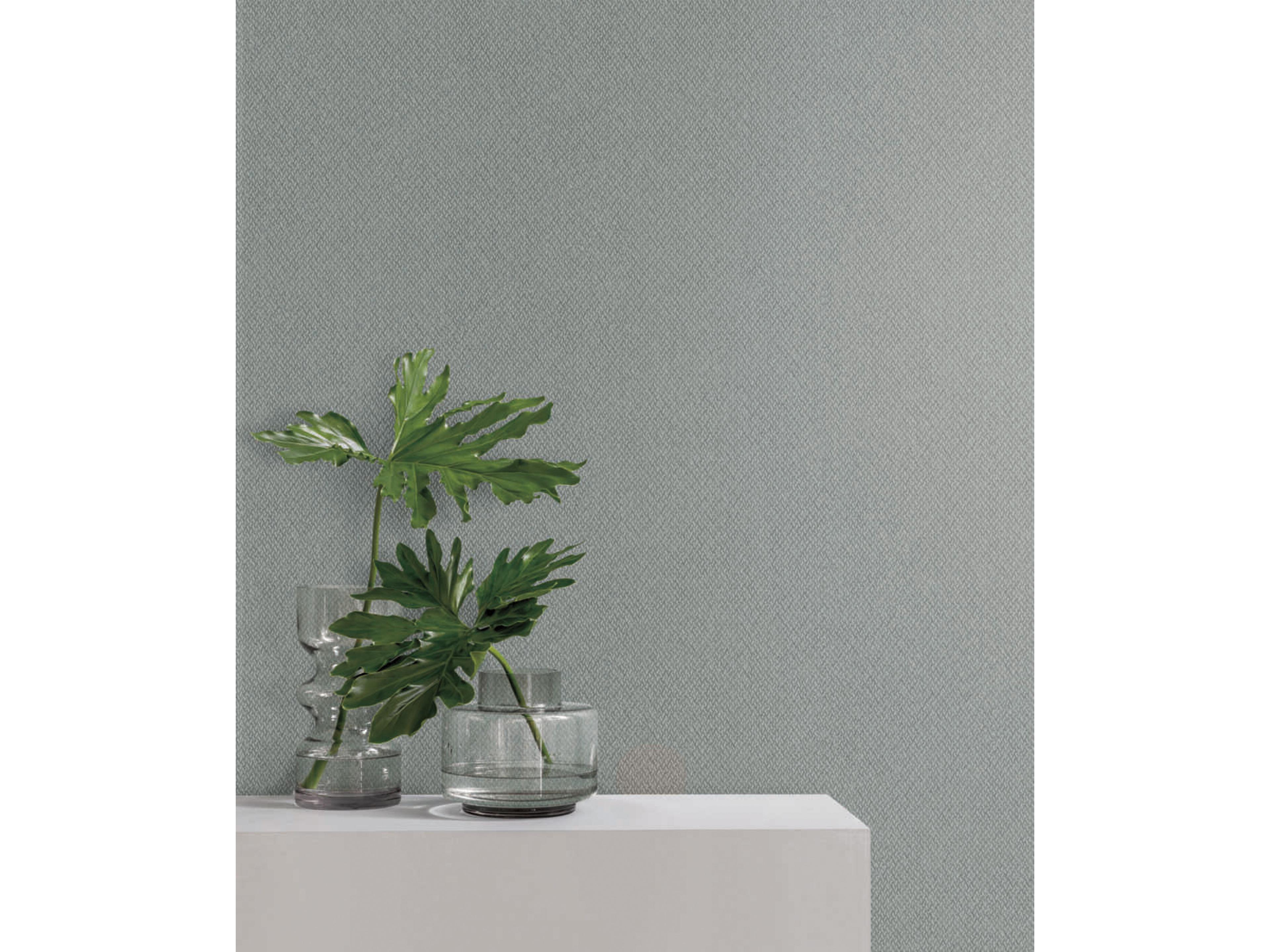 York Wallcoverings Natural Digest Grey Blue Give Take Wallpaper