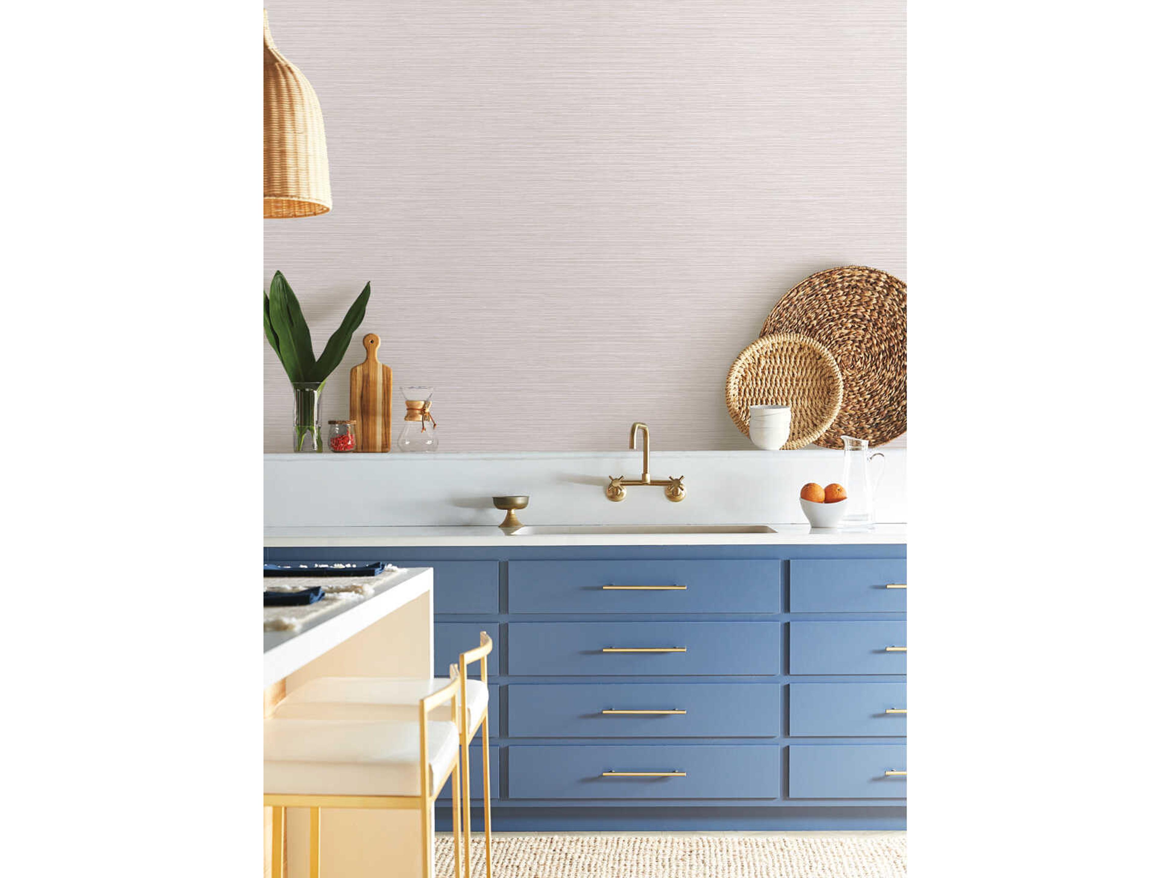 Natural Digest Light Grey Grass Roots Wallpaper