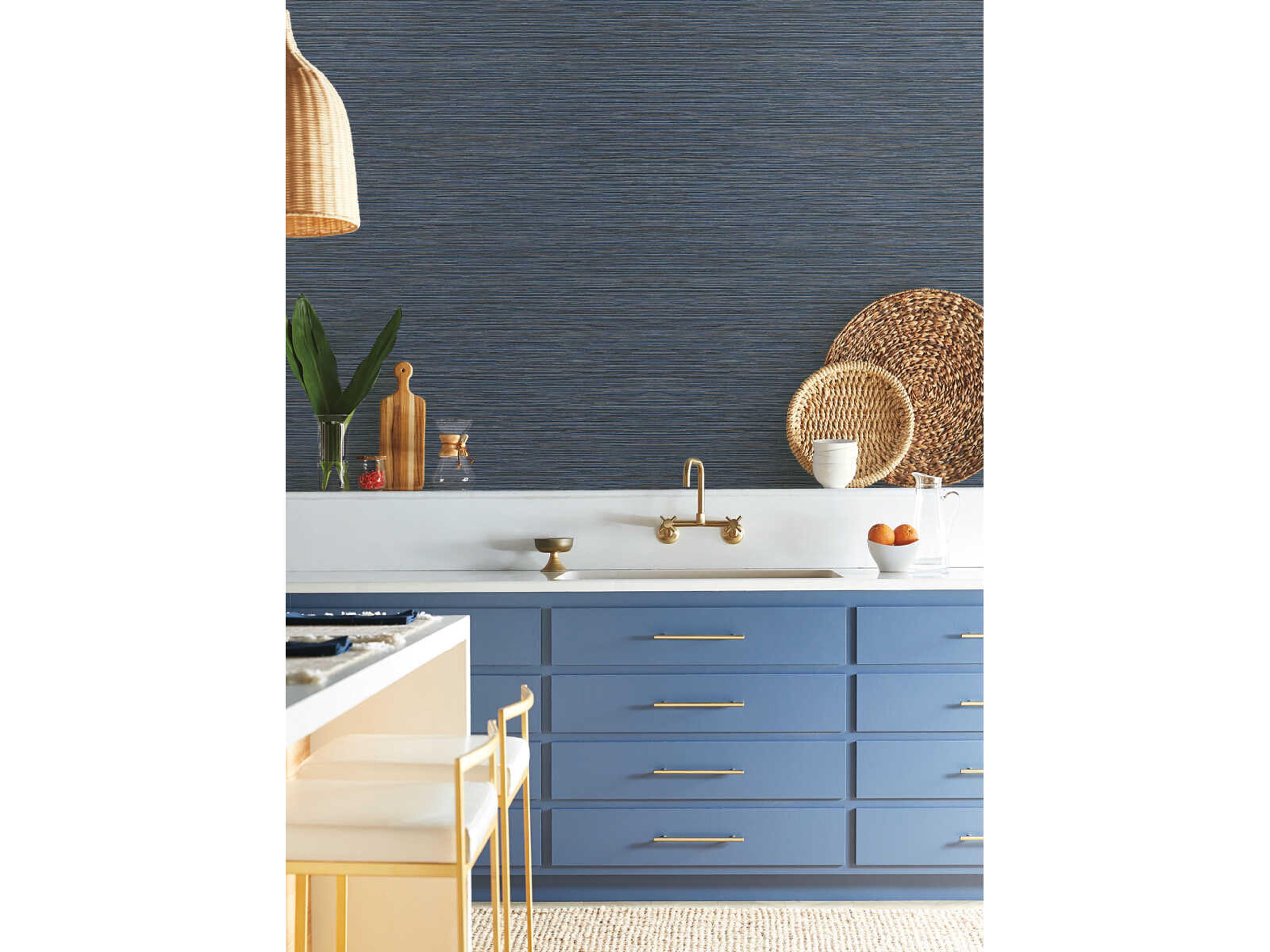 Natural Digest Grey Grass Roots Wallpaper