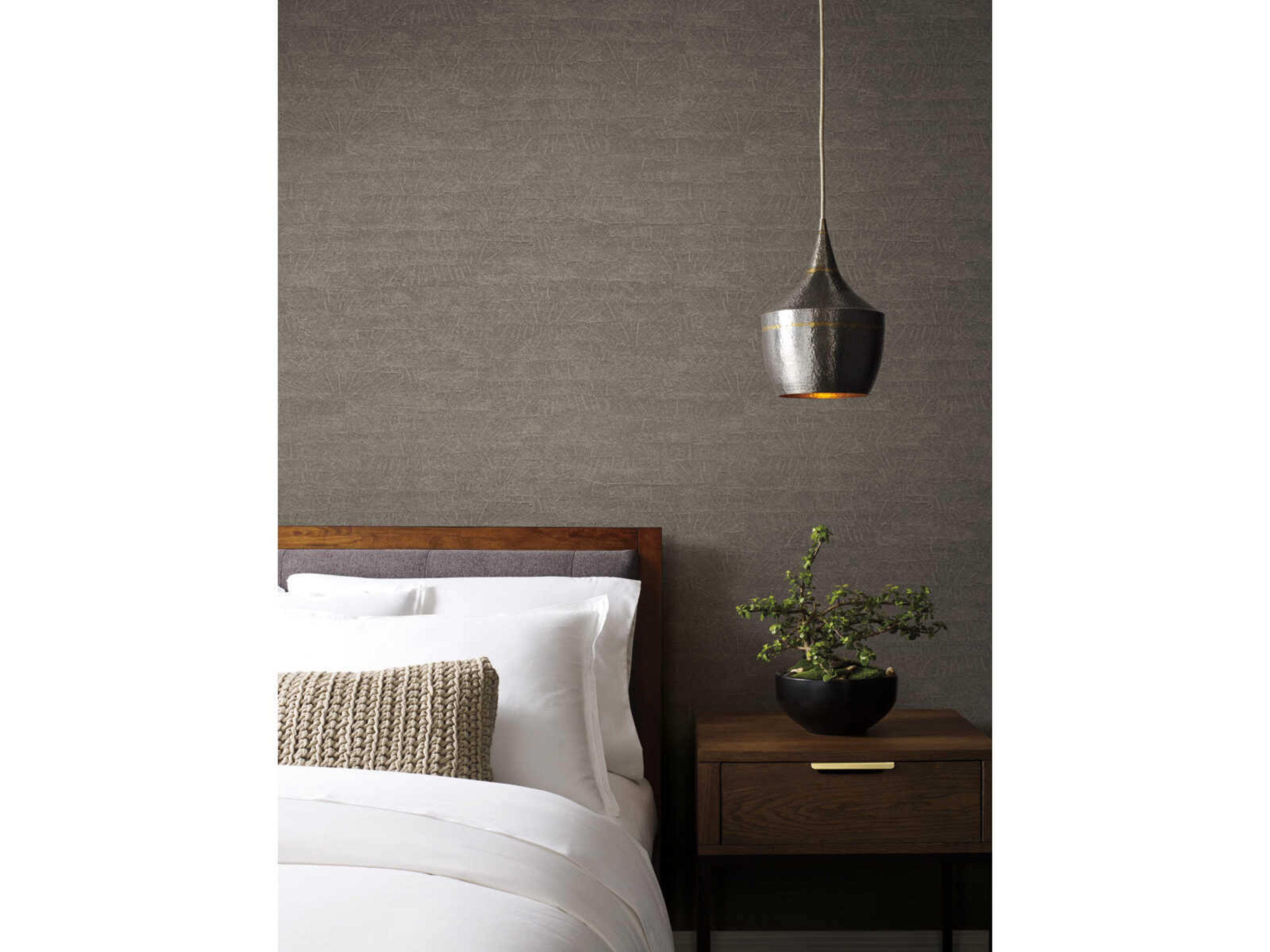 Natural Digest Grey Brown On Deck Wallpaper