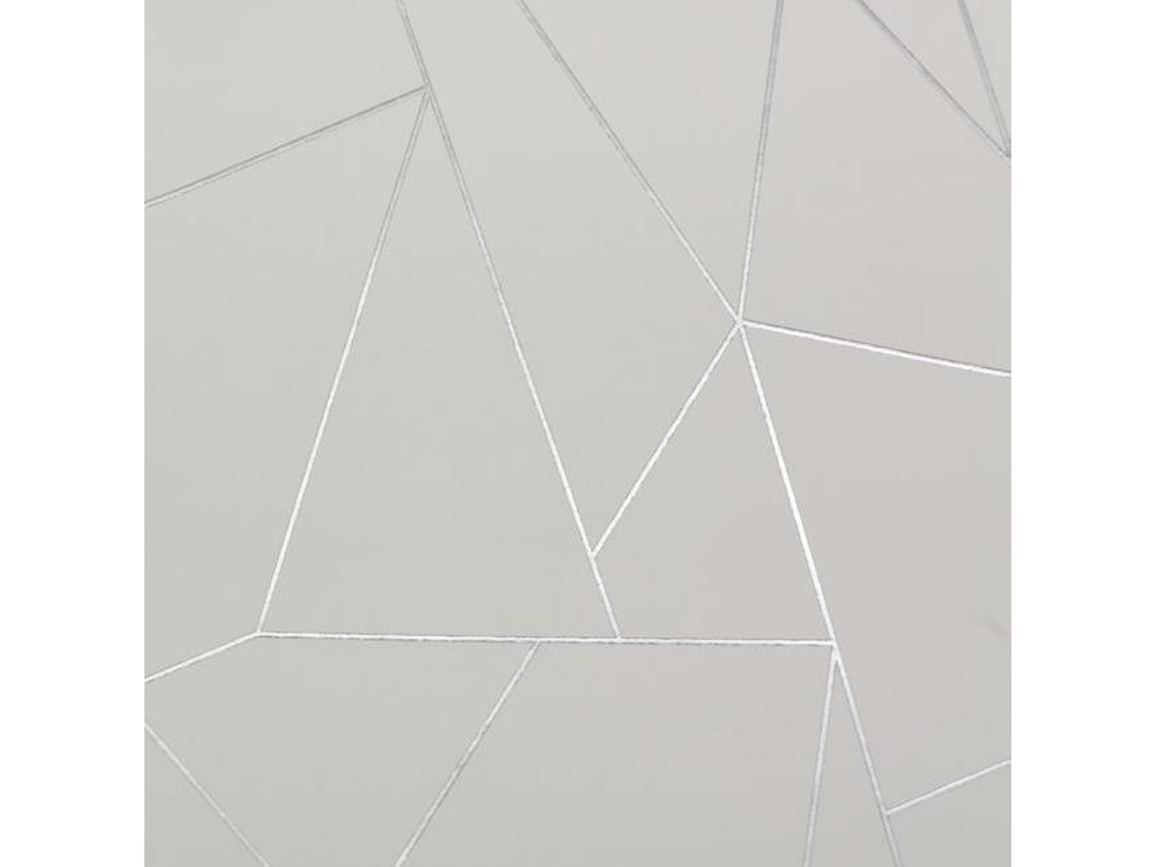 Antonina Vella Modern Metals Nazca White Silver Wallpaper