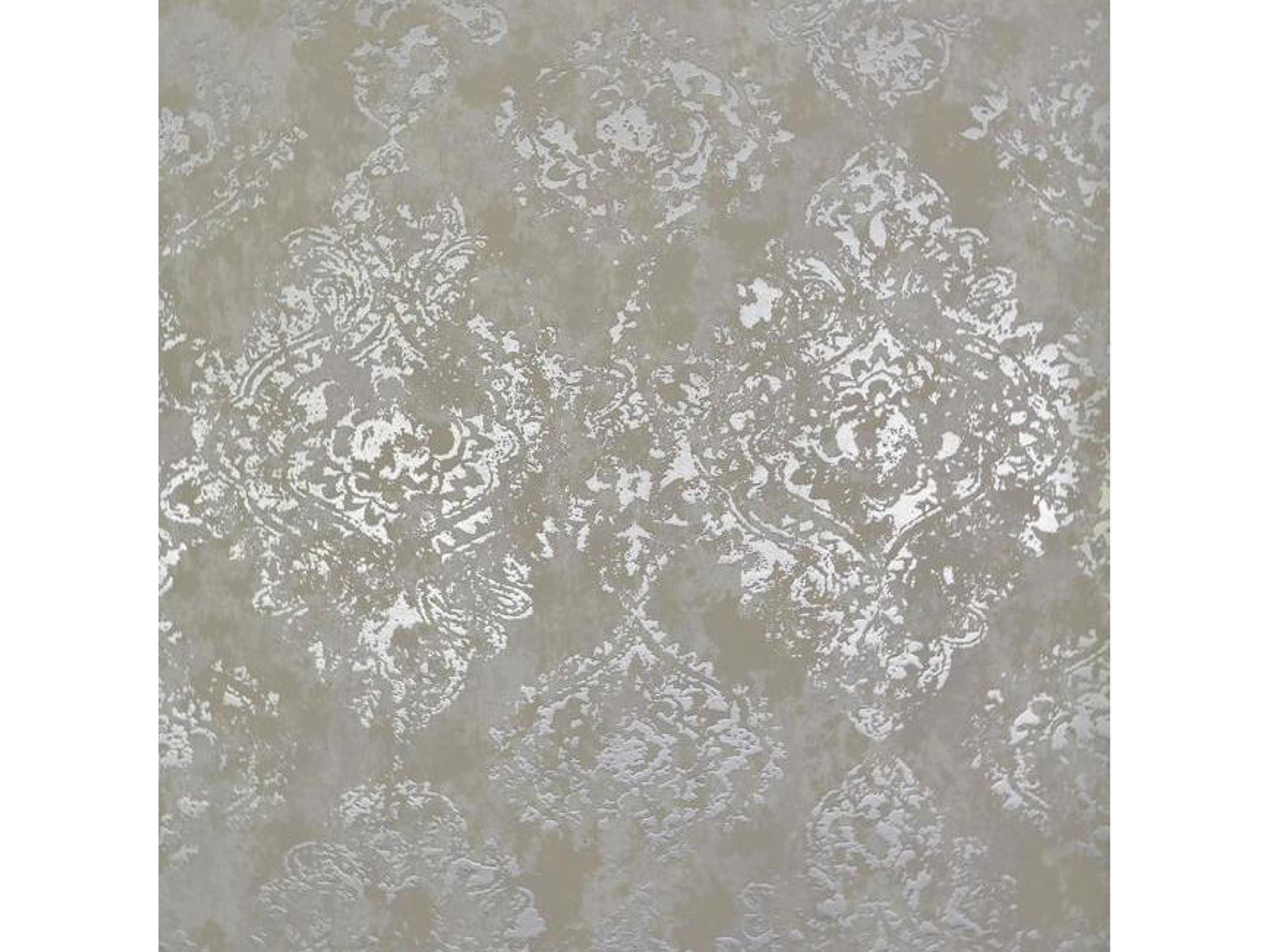 Antonina Vella Modern Metals Stargazer Wallpaper White Silver