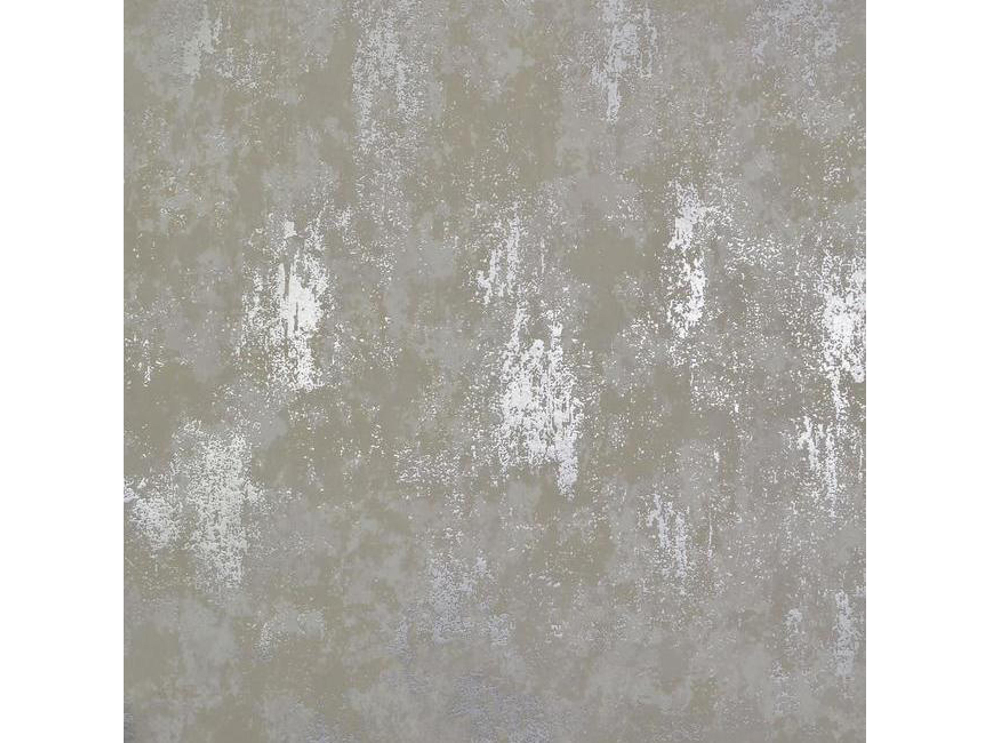 Antonina Vella Modern Metals Nebula White and Silver Wallpaper