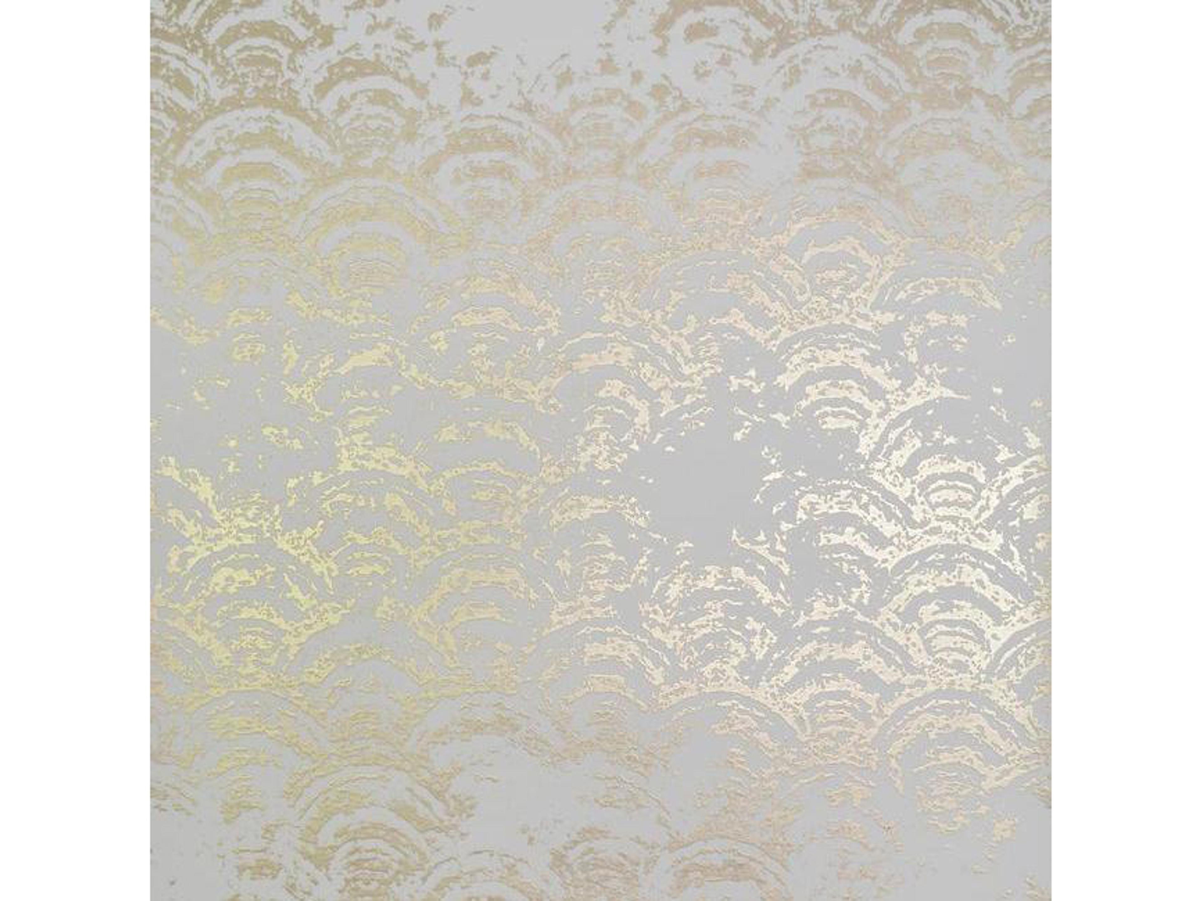 Antonina Vella Modern Metals White Gold Eclipse Wallpaper