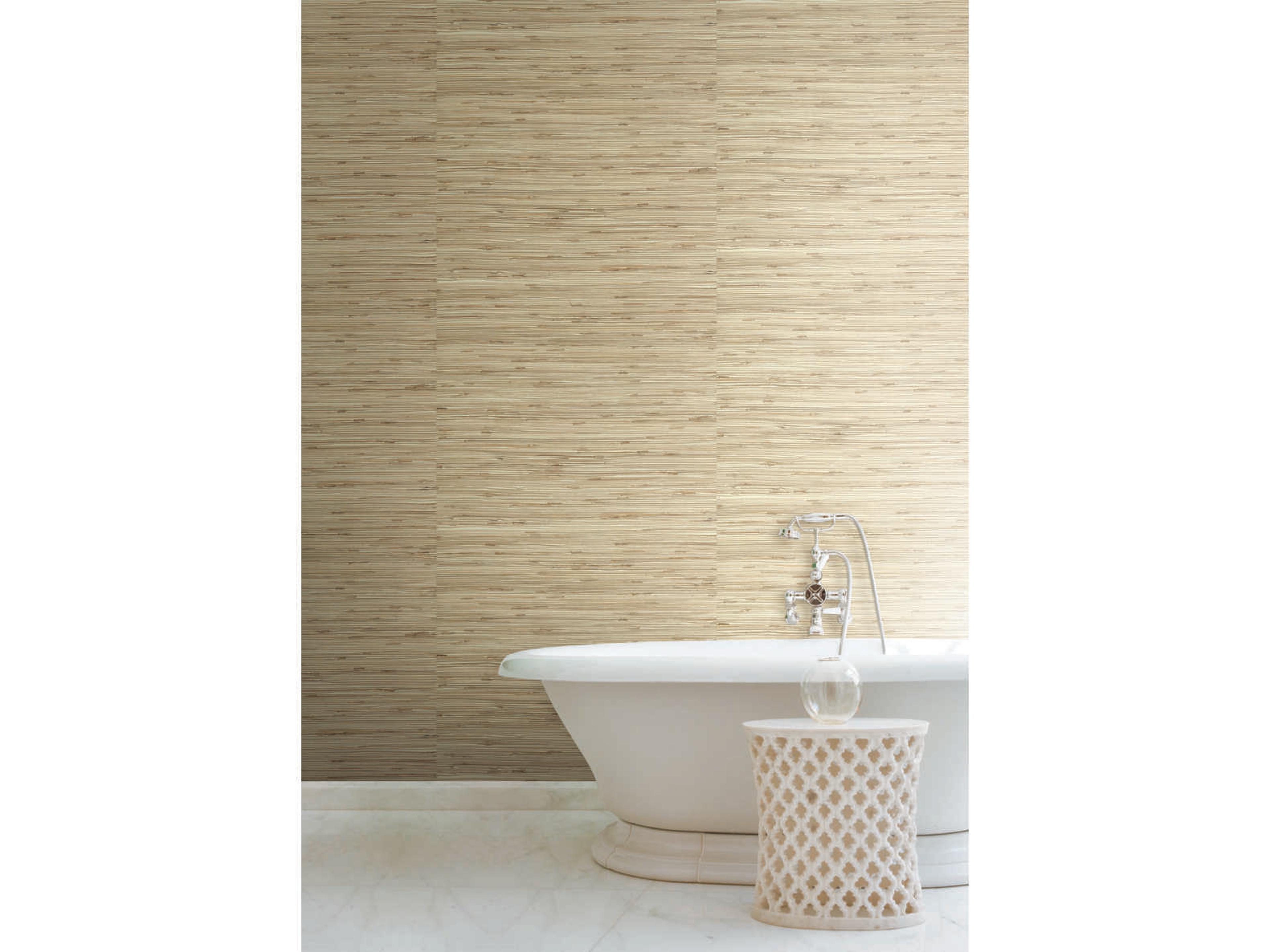 York Wallcoverings Grasscloth Resource Library Beige / Taupe River Grass Wallpaper