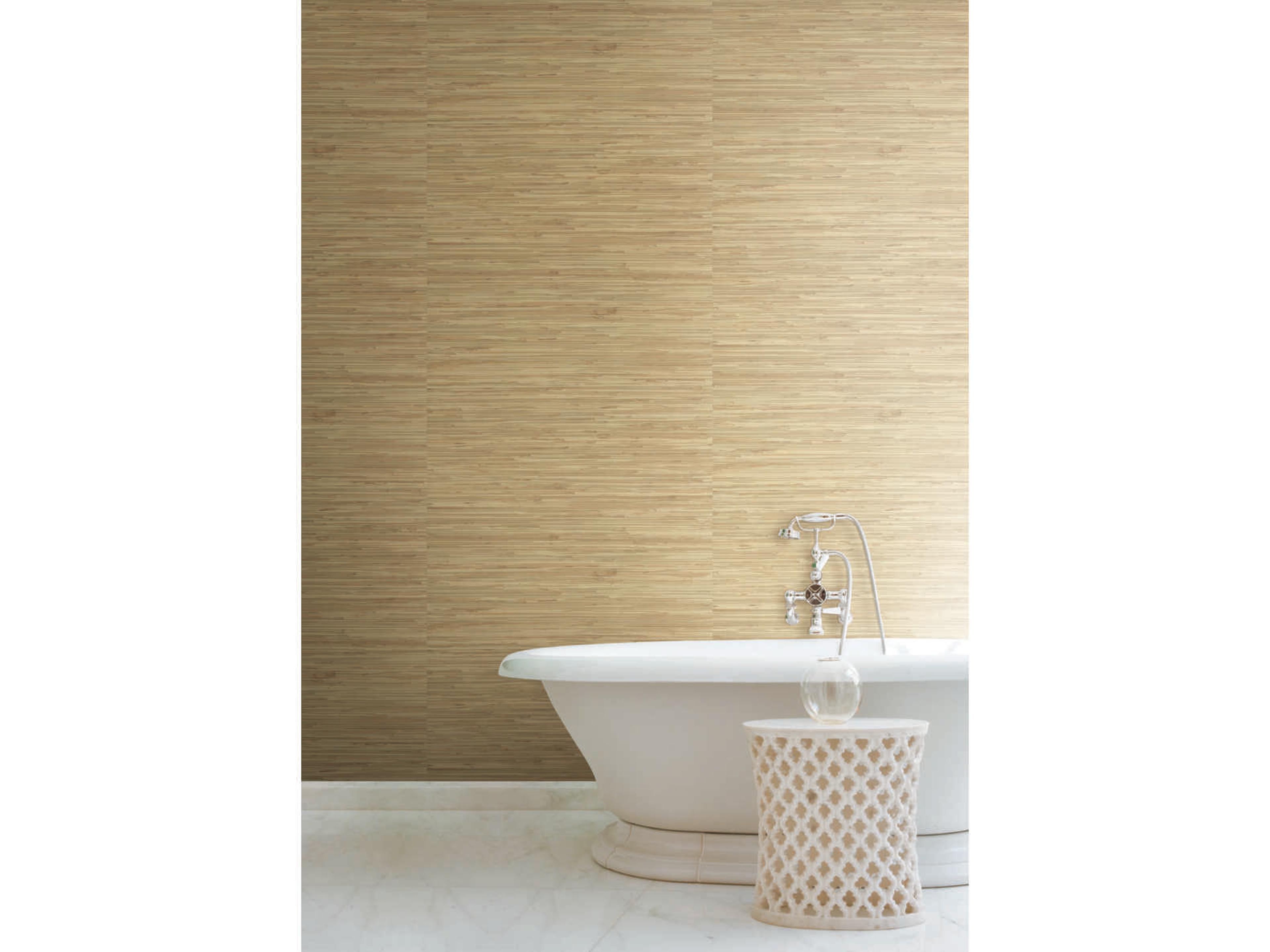 York Wallcoverings Grasscloth Resource Library Beige River Grass Wallpaper