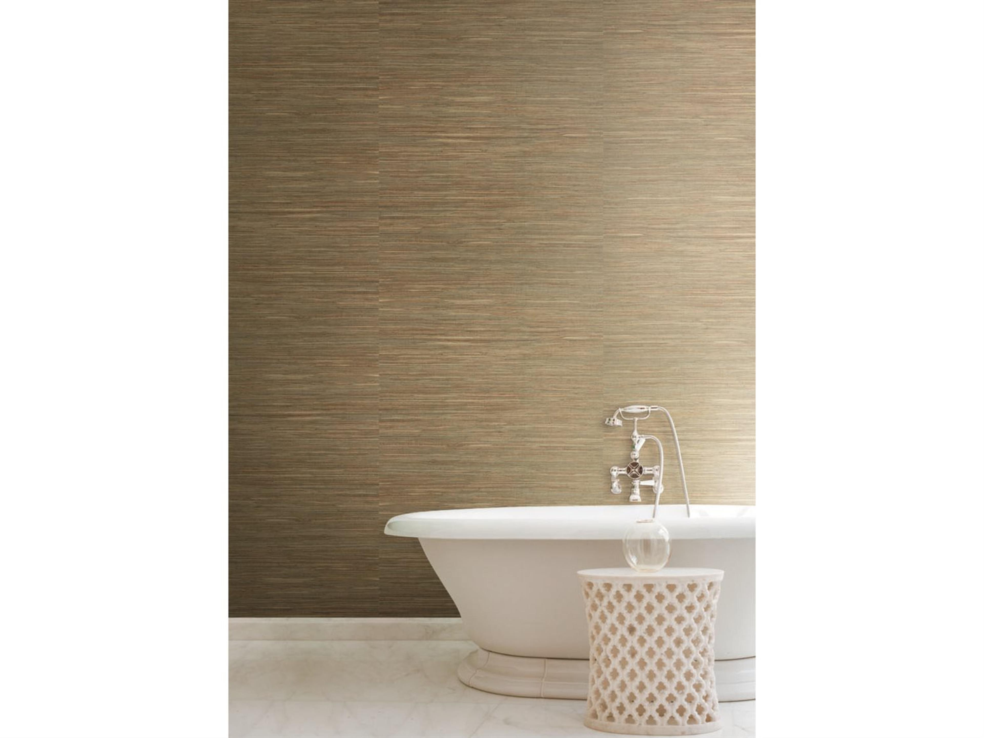 York Wallcoverings Grasscloth Resource Library Greens Raw Jute Wallpaper