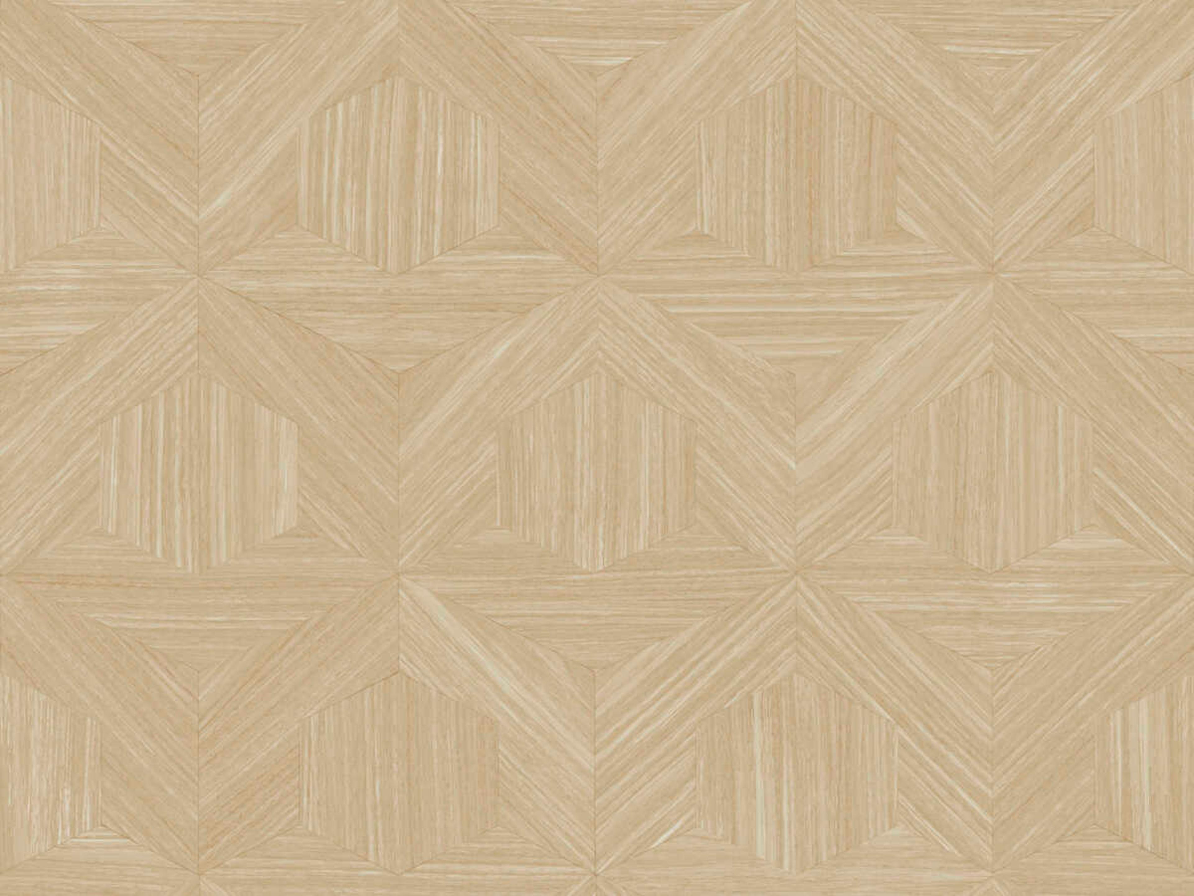 York Wallcoverings Magnolia Open Sheet Tan Parquet Wallpaper