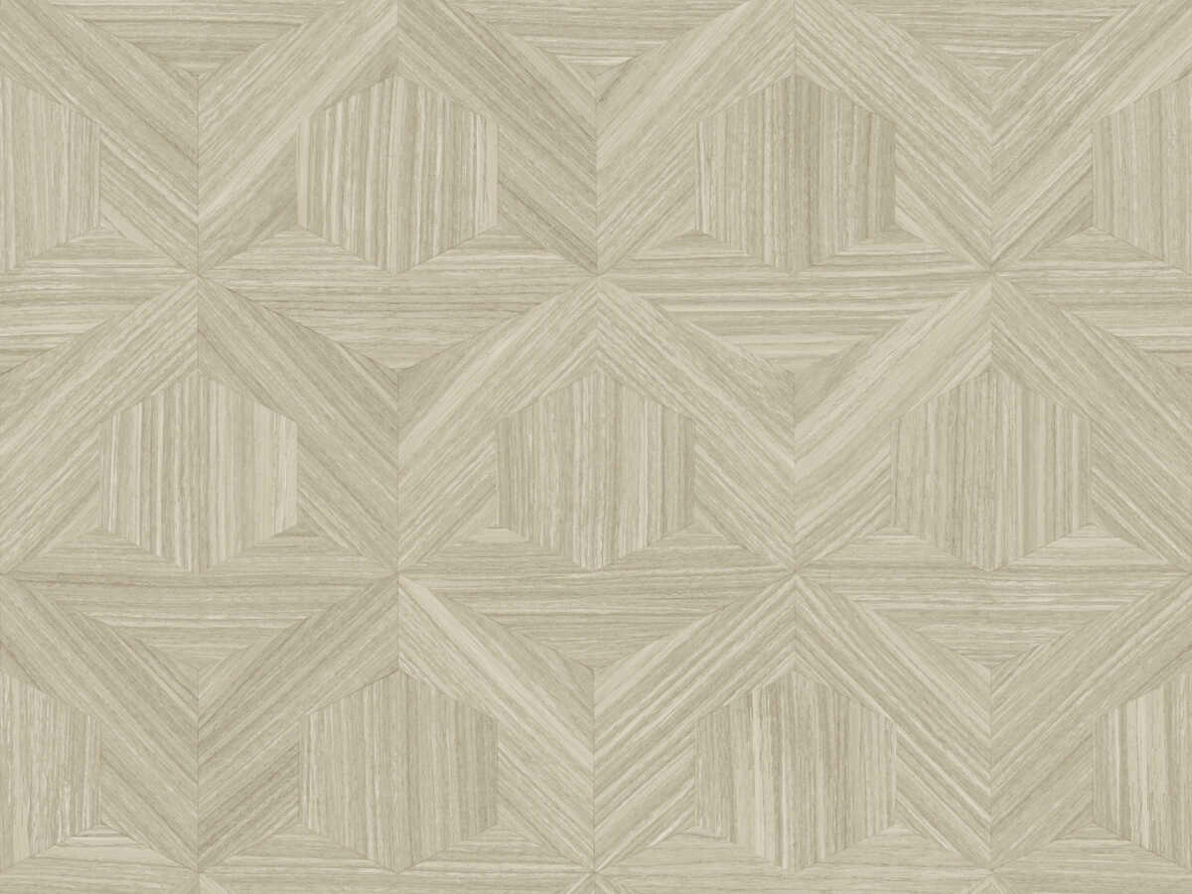 York Wallcoverings Magnolia Open Sheet Beige Parquet Wallpaper