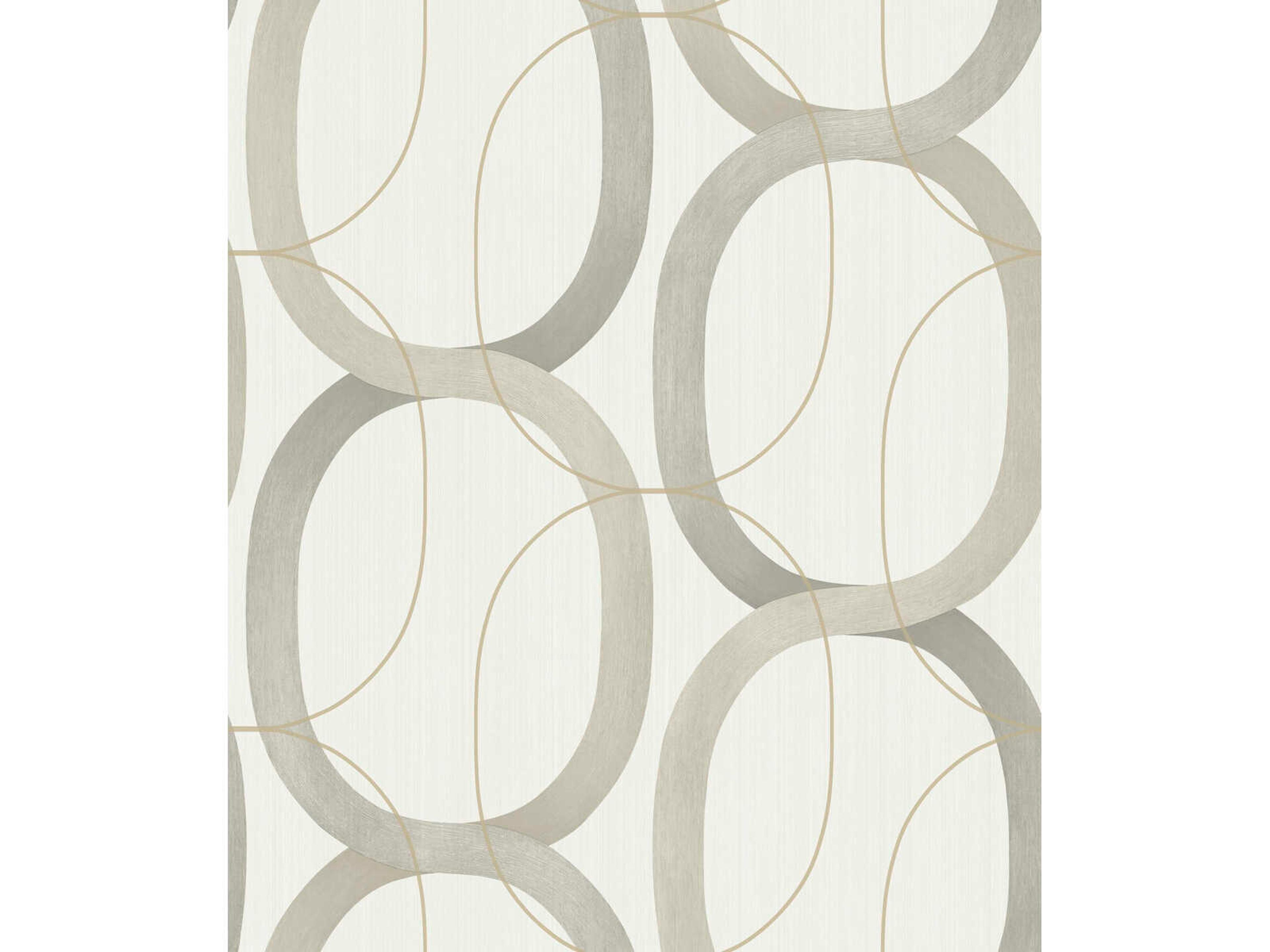 York Wallcoverings Modern Nature 2nd Edition Taupe Interlock Wallpaper