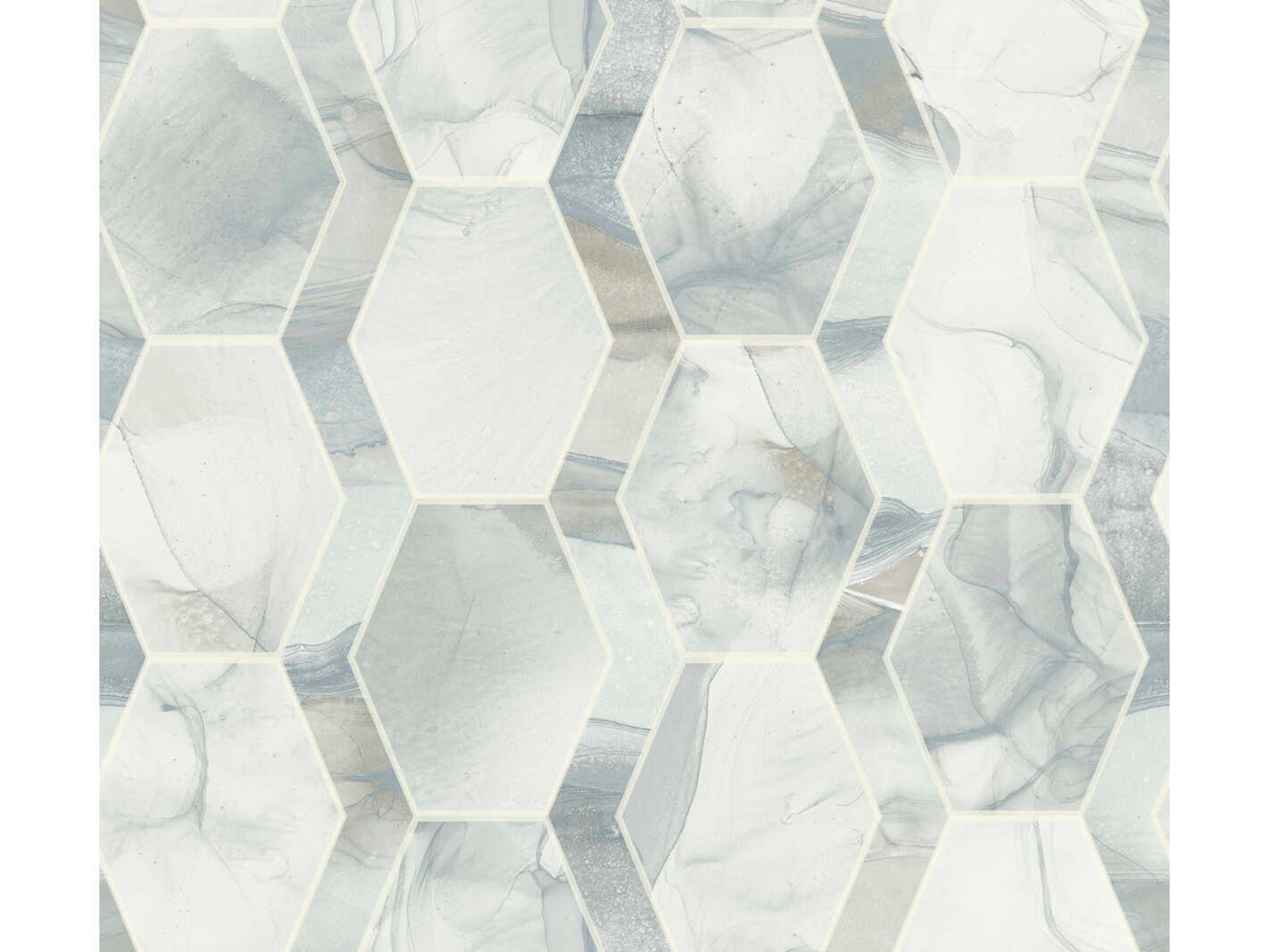 York Wallcoverings Modern Nature 2nd Edition Blue Grey Earthbound Wallpaper