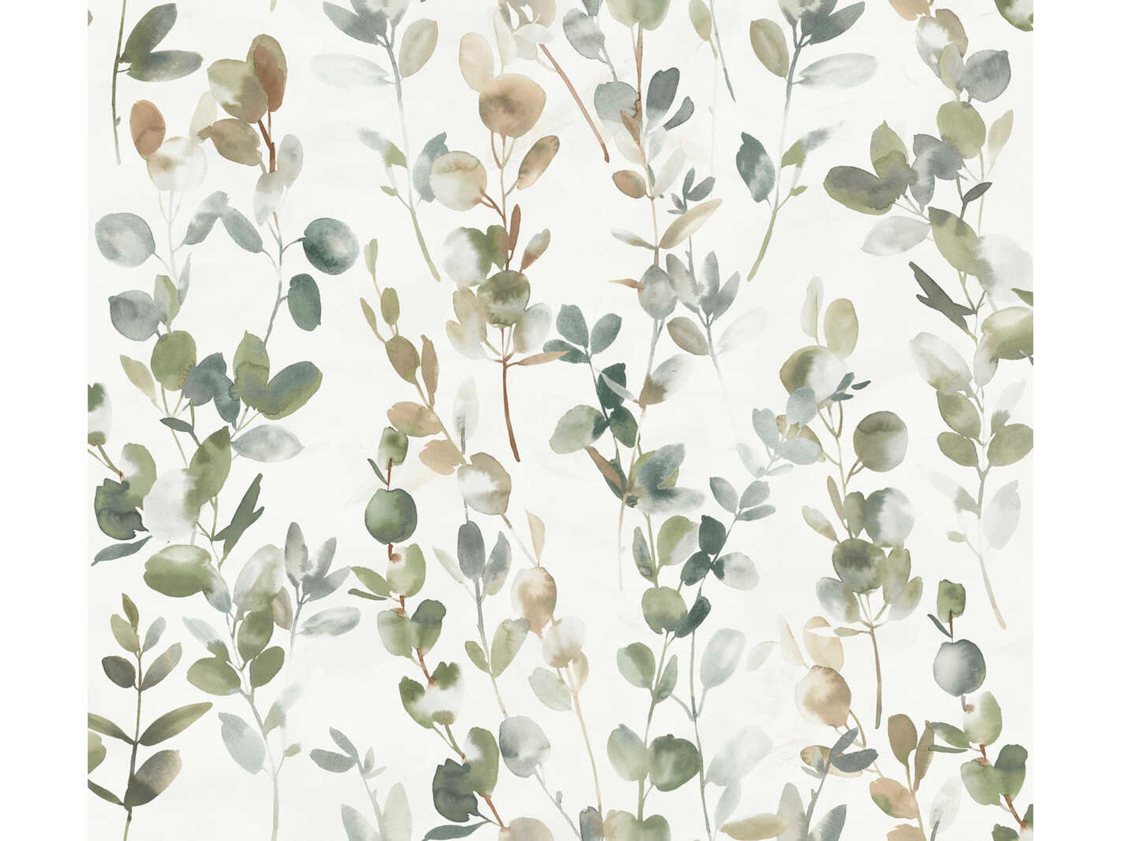 York Wallcoverings Modern Nature 2nd Edition Green Joyful Eucalpytus Wallpaper