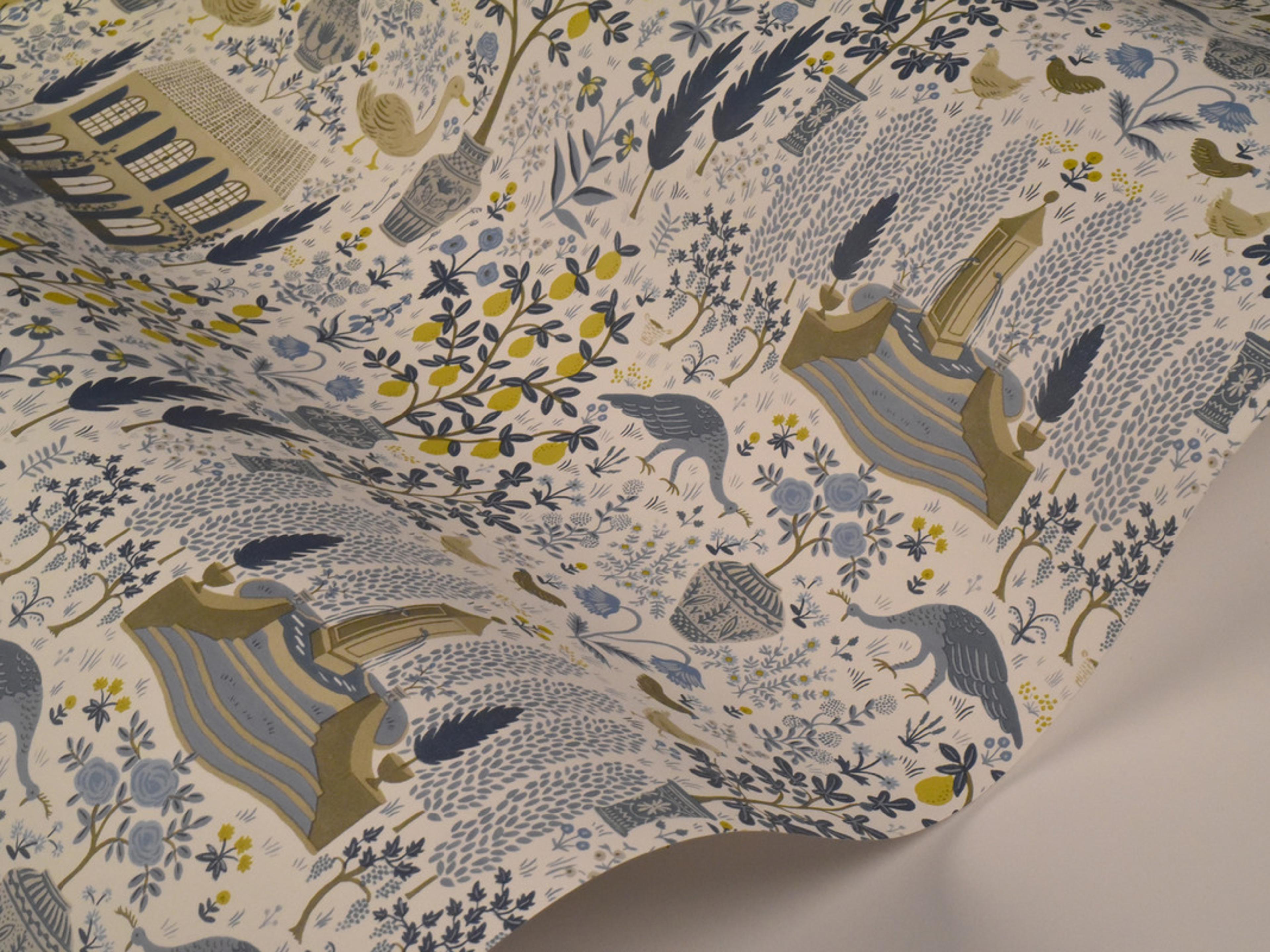 York Wallcoverings Indigo Camont Wallpaper