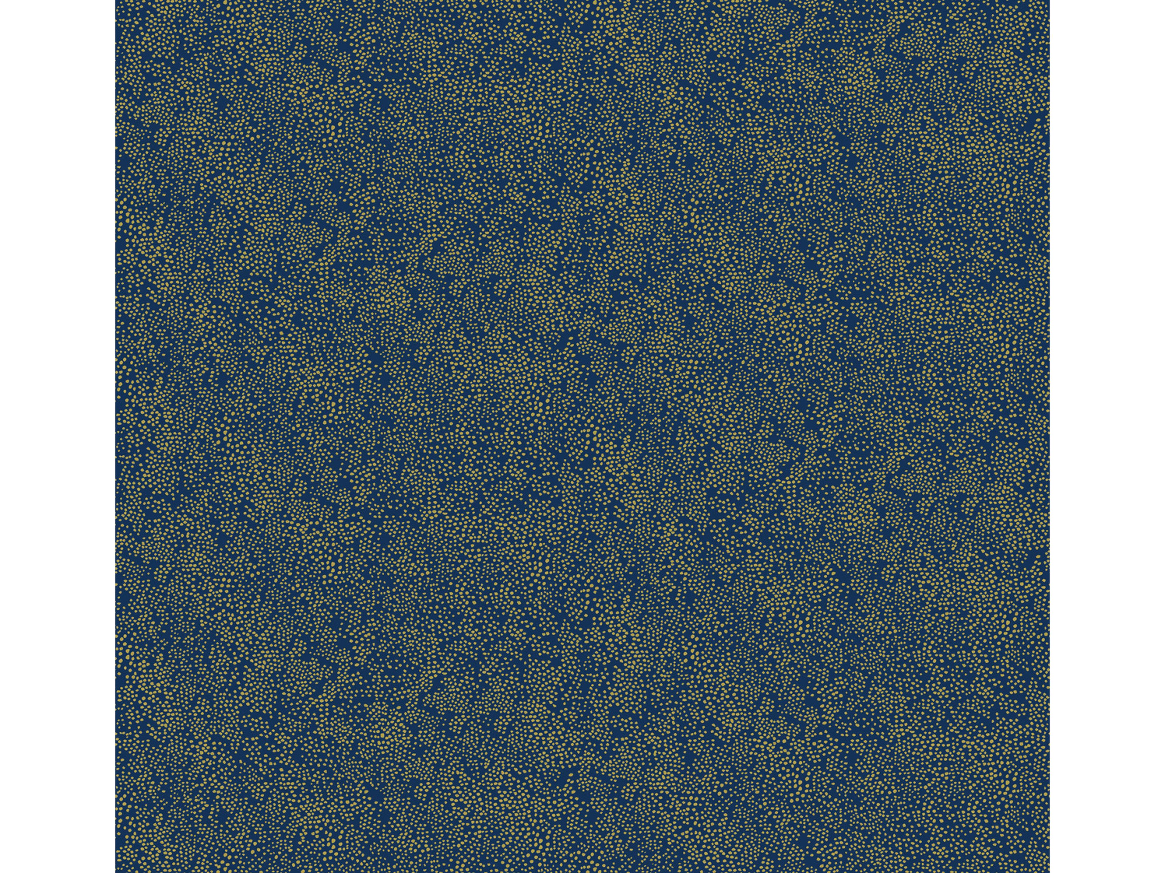 York Wallcoverings Gold / Navy Champagne Dots Wallpaper