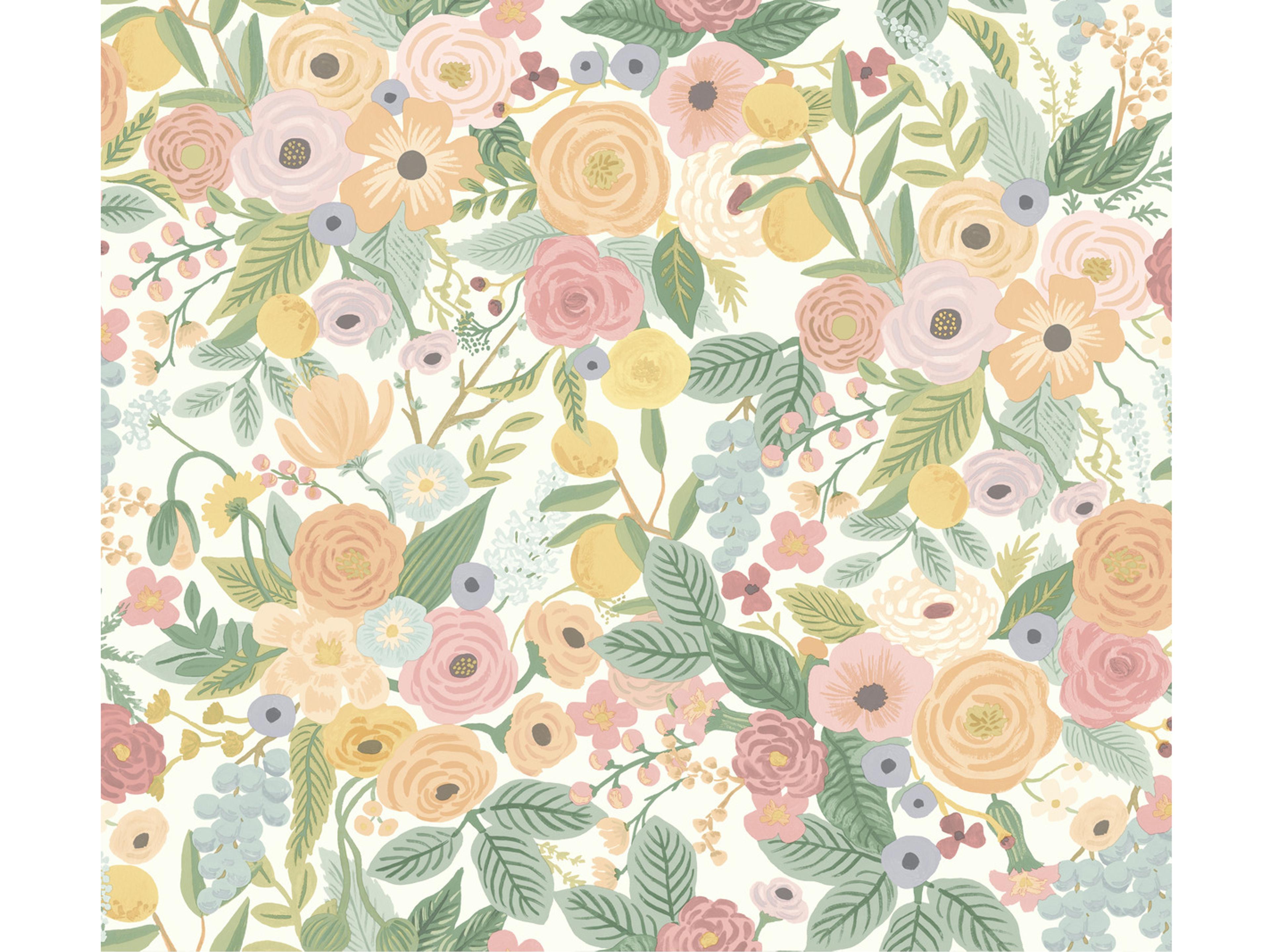 York Wallcoverings Pastels Garden Party Wallpaper