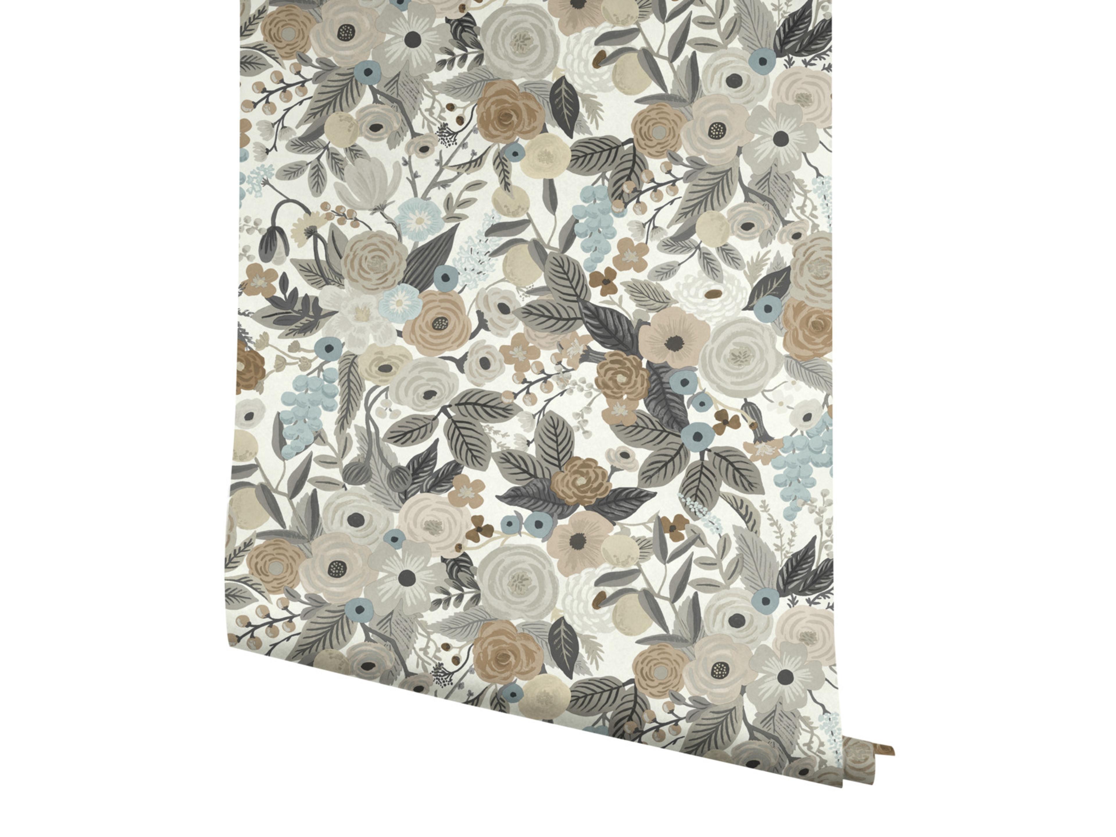 York Wallcoverings Brown / Beige Garden Party Wallpaper