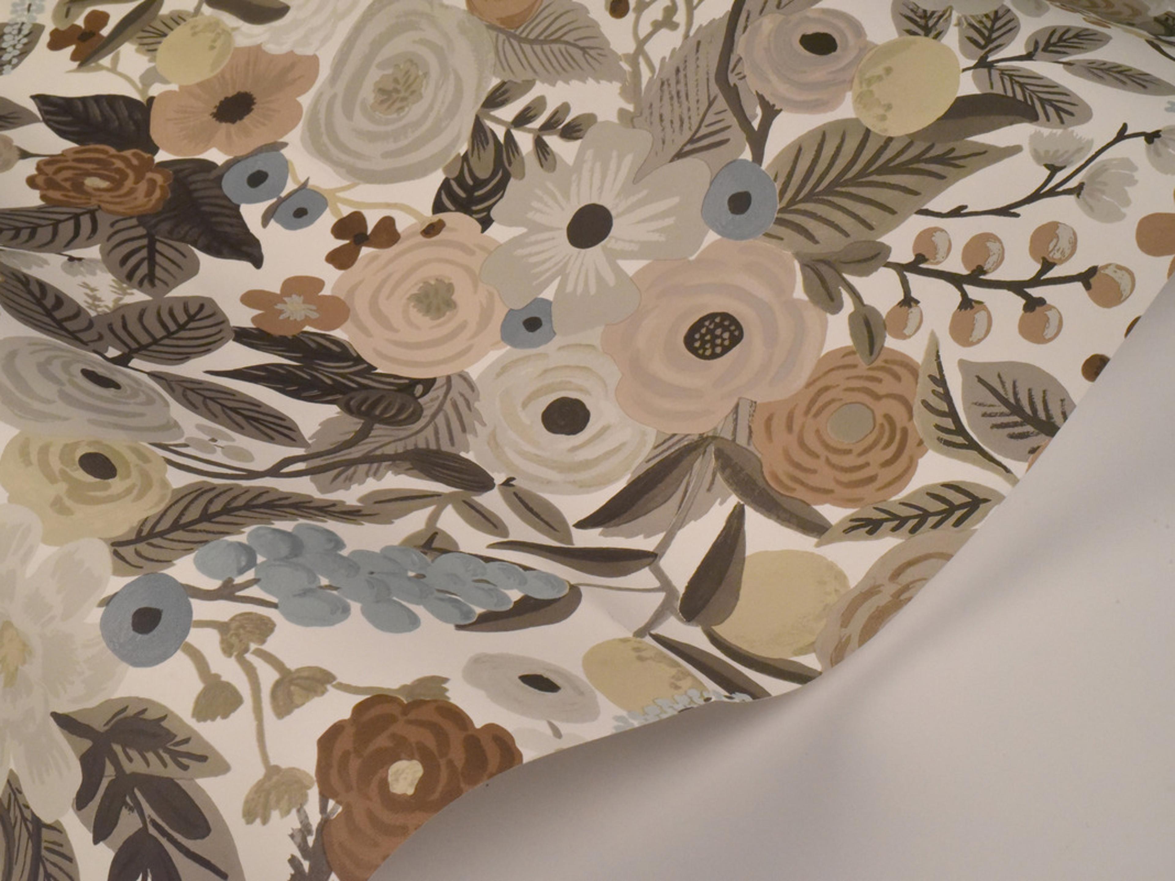 York Wallcoverings Brown / Beige Garden Party Wallpaper