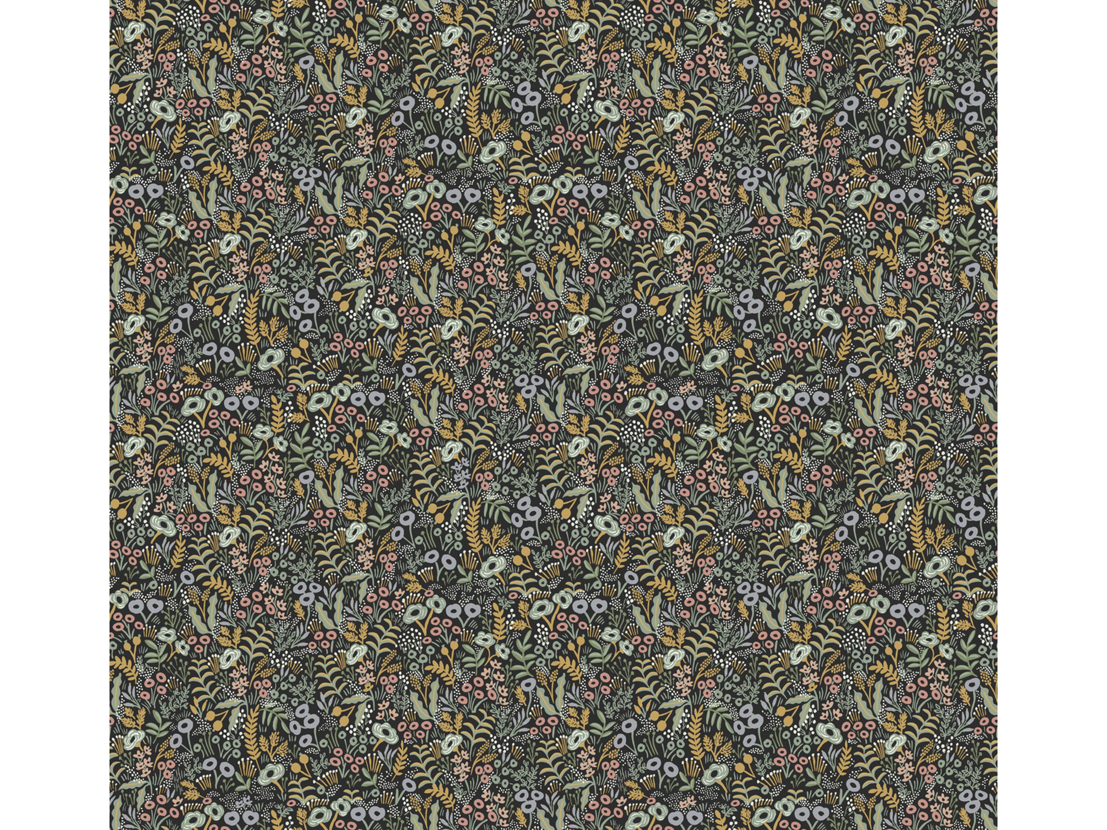 York Wallcoverings Black Tapestry Wallpaper