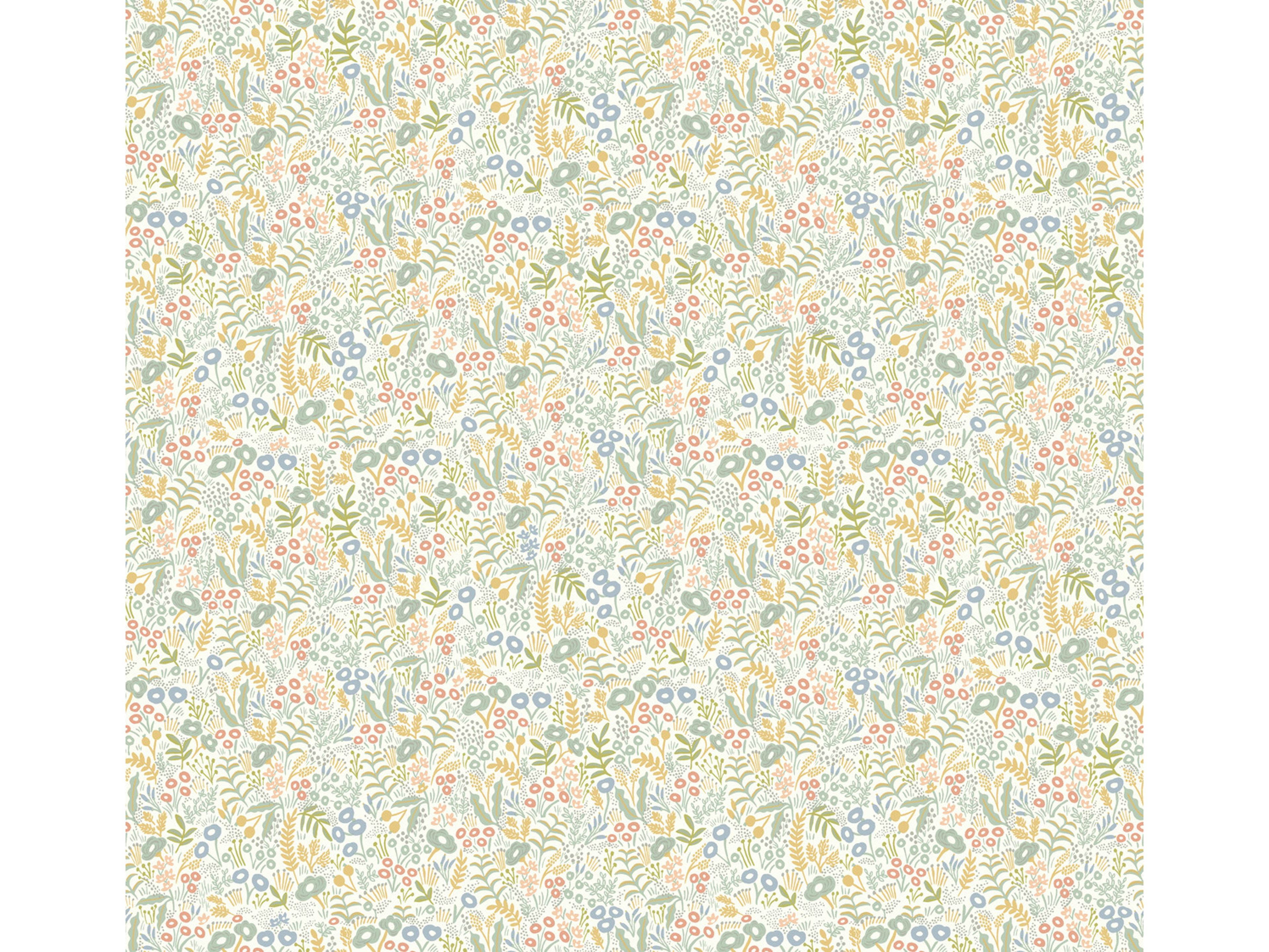 York Wallcoverings Light Mustard Tapestry Wallpaper