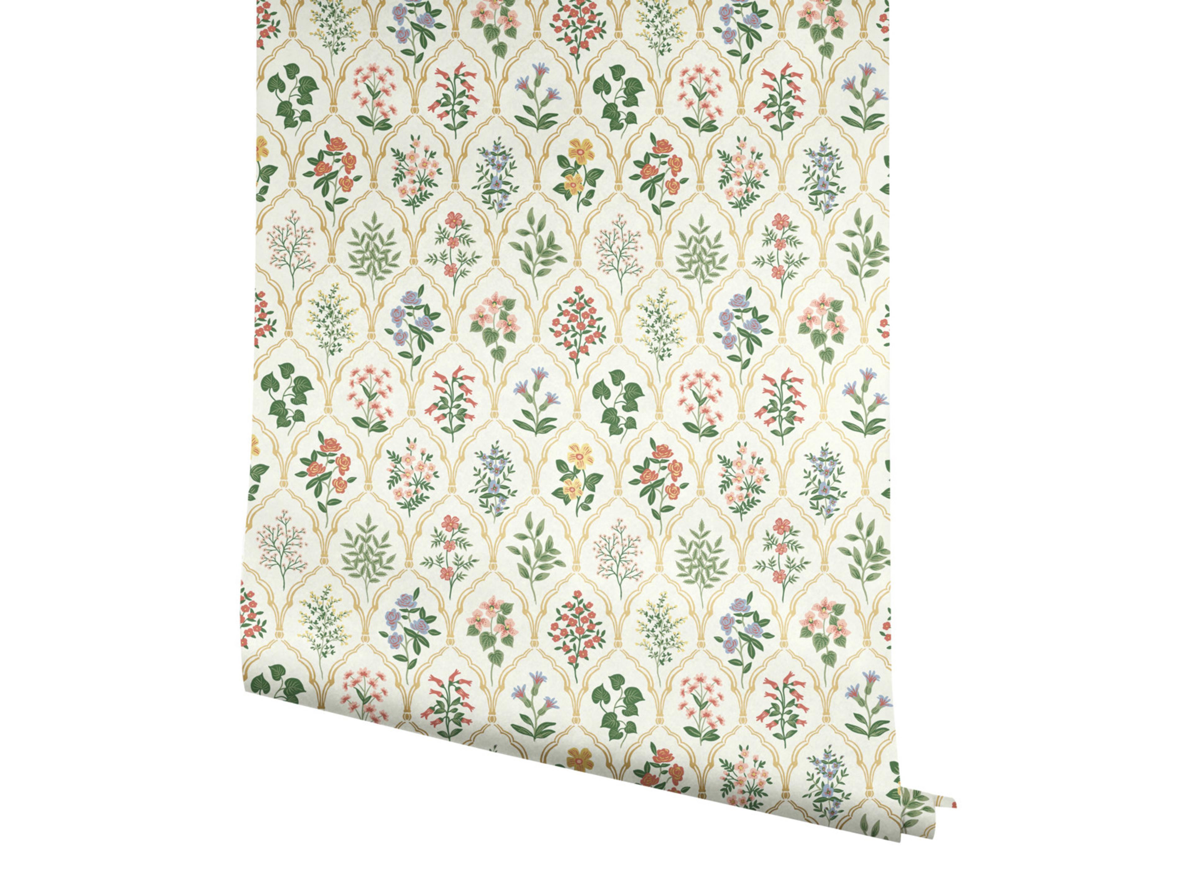 York Wallcoverings Cream Hawthorne Wallpaper