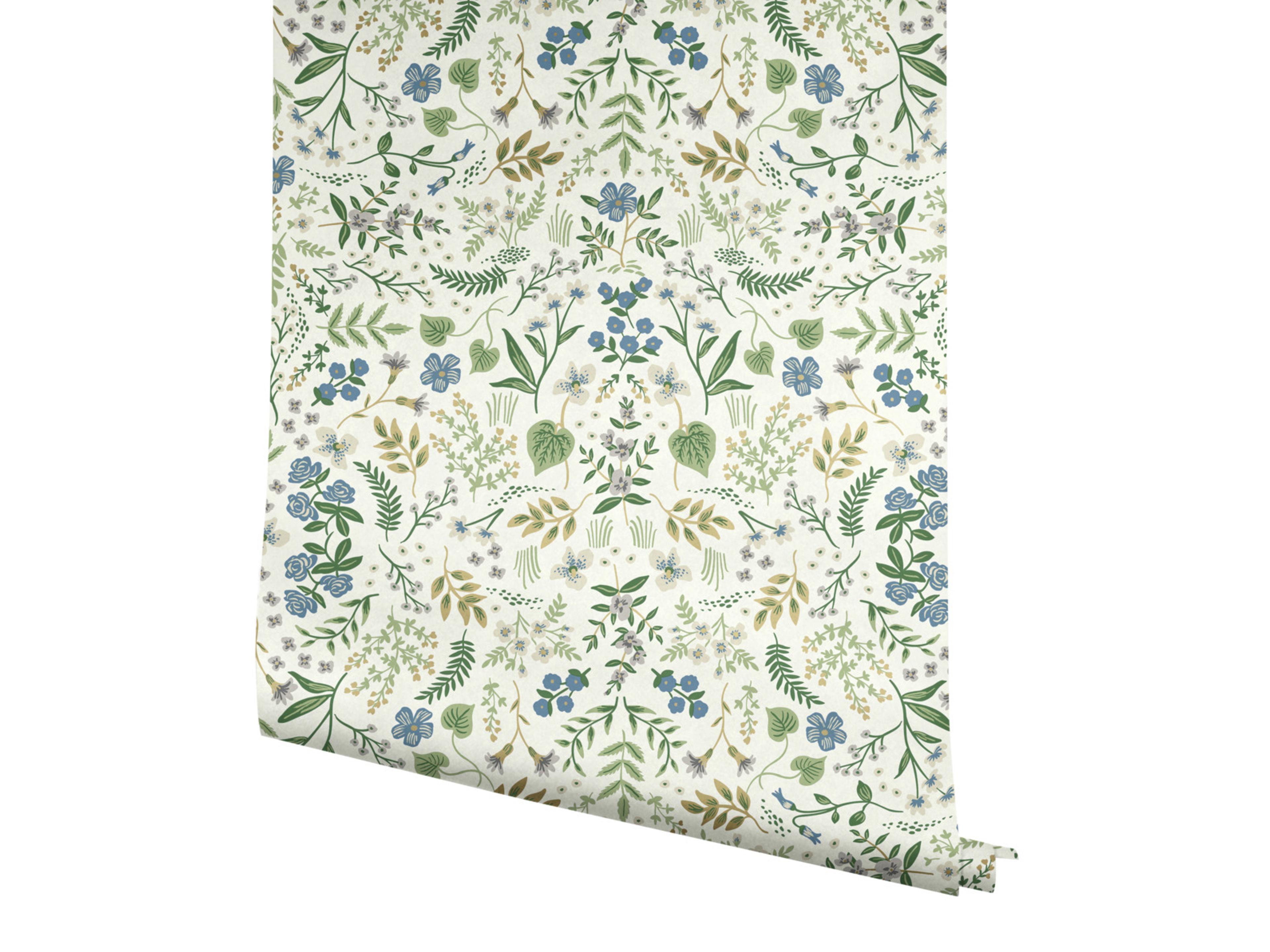 York Wallcoverings Blue / Green Wildwood Wallpaper