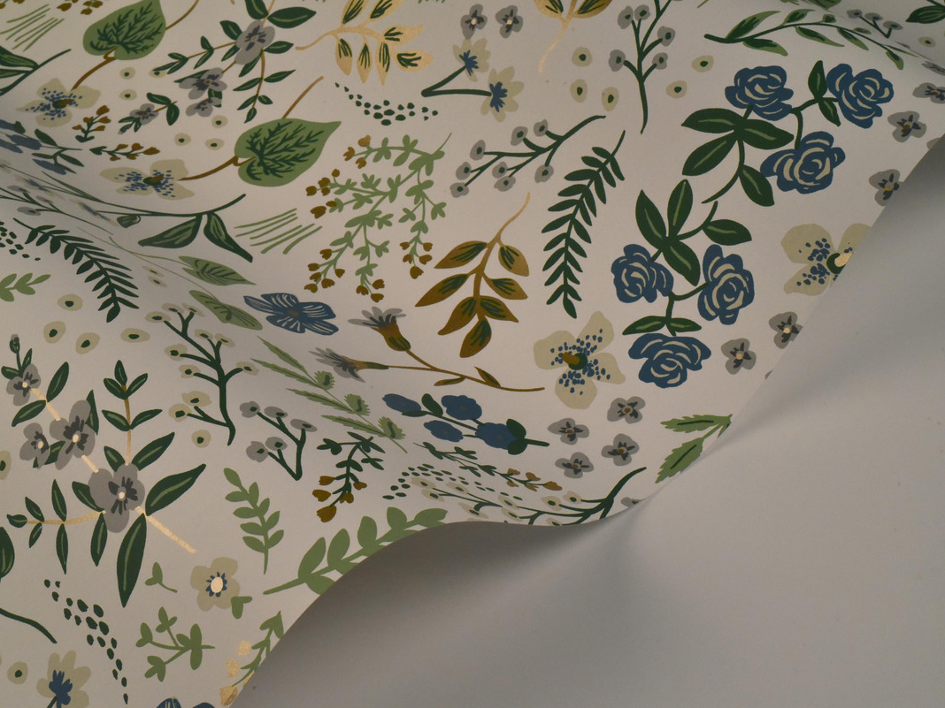 York Wallcoverings Blue / Green Wildwood Wallpaper