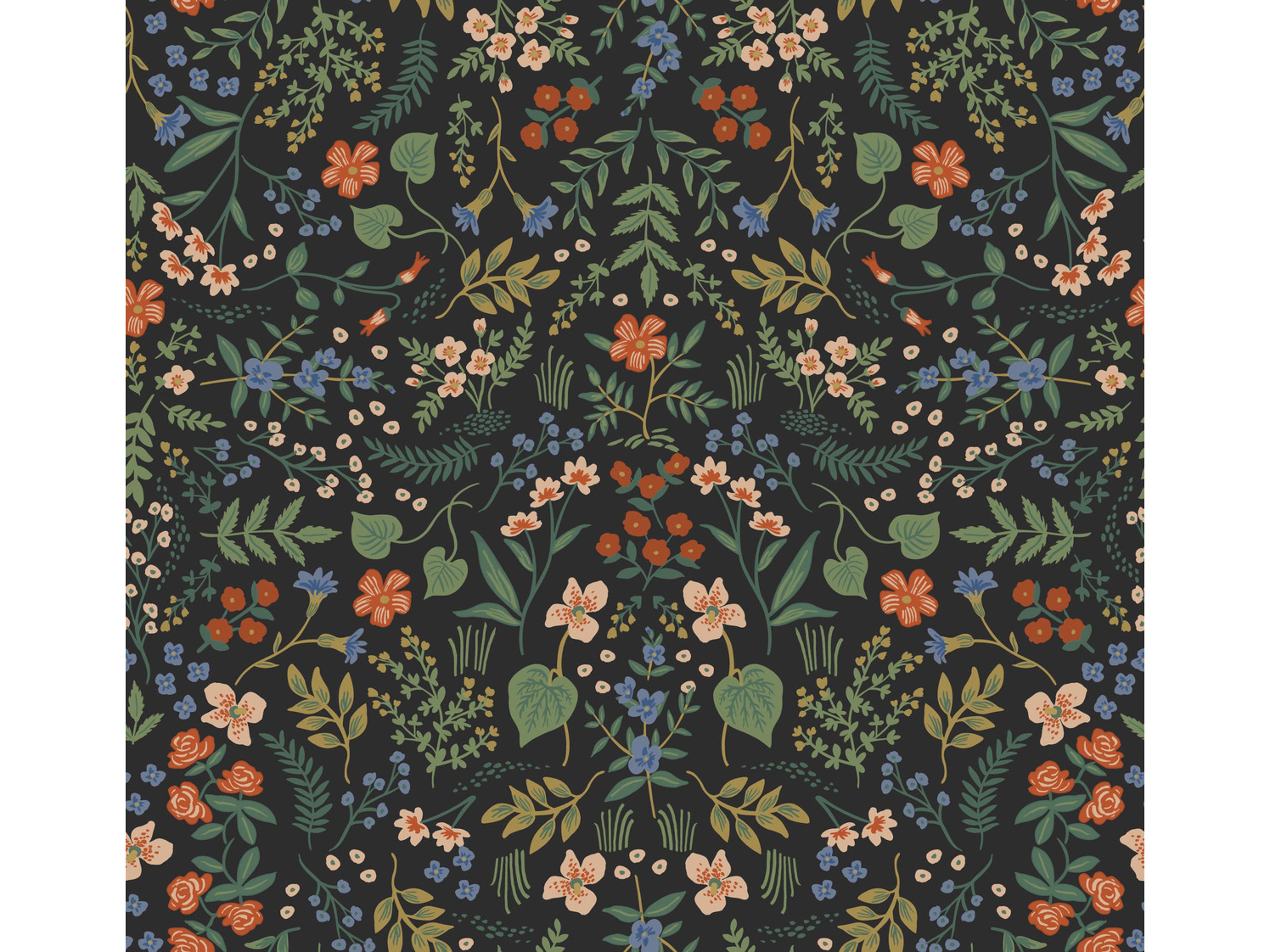 York Wallcoverings Black Wildwood Wallpaper